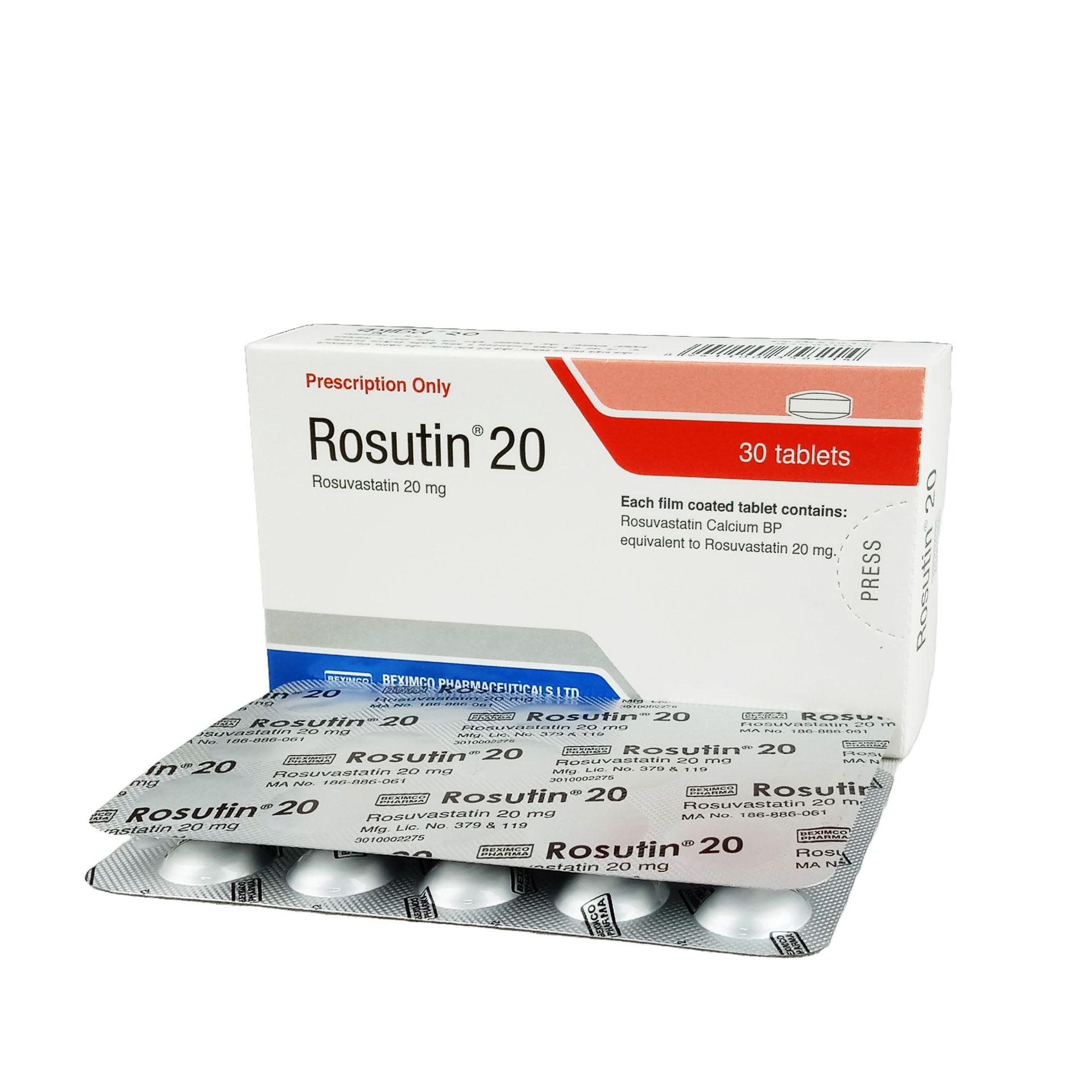 Rosutin 20mg Tablet