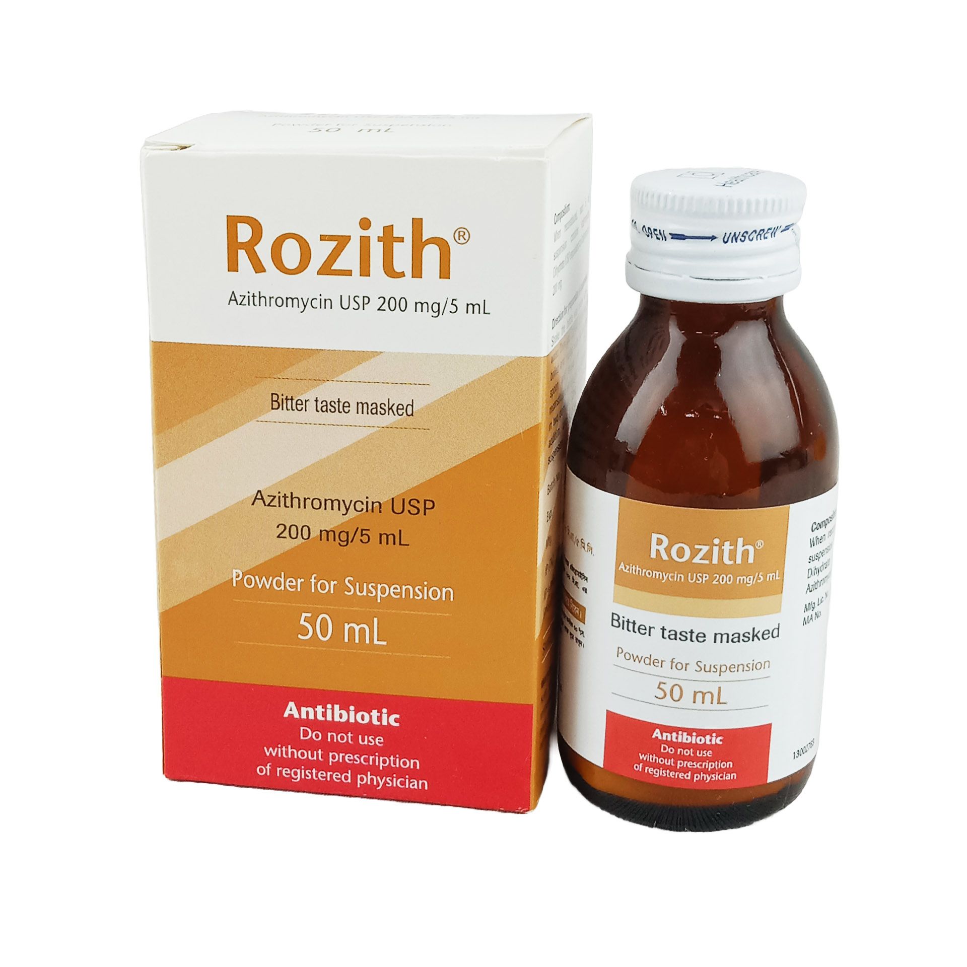 Rozith 200mg/5ml Powder for Suspension