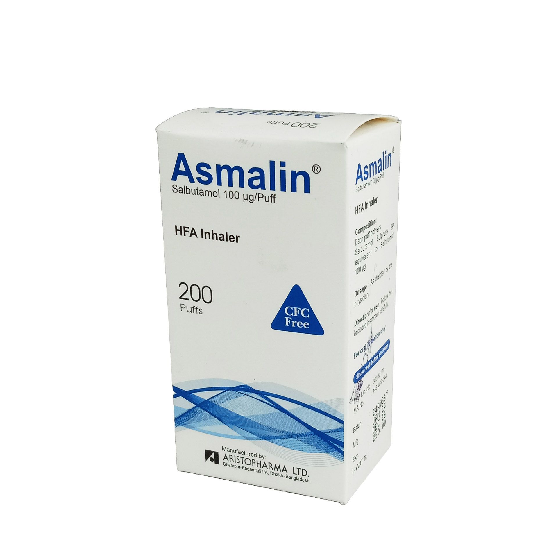 Asmalin HFA 100mcg/puff Inhaler