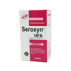 Seroxyn HFA 25/250 25mcg+250mcg Inhaler