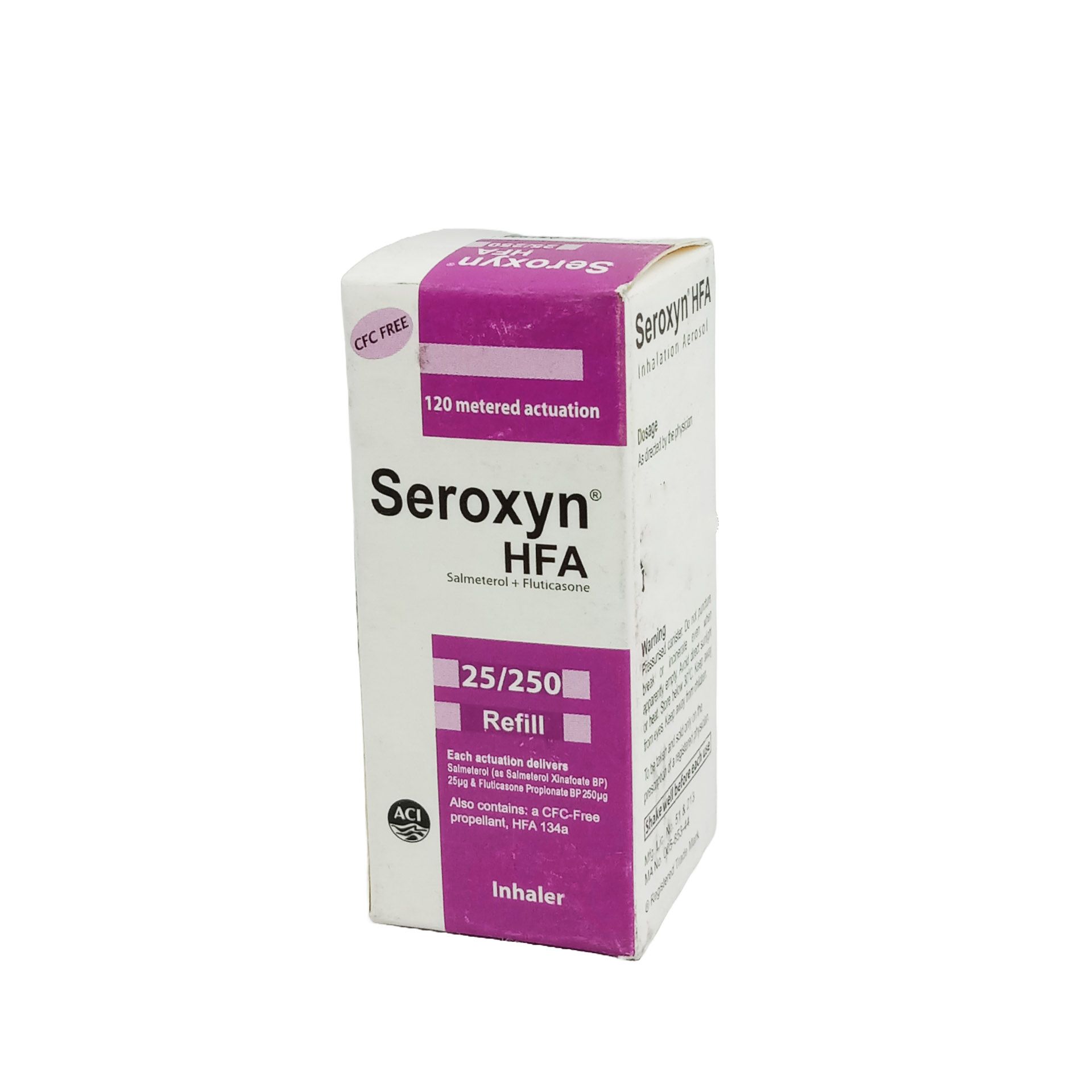 Seroxyn HFA 25/250 Refill 25mcg+250mcg/puff Inhaler