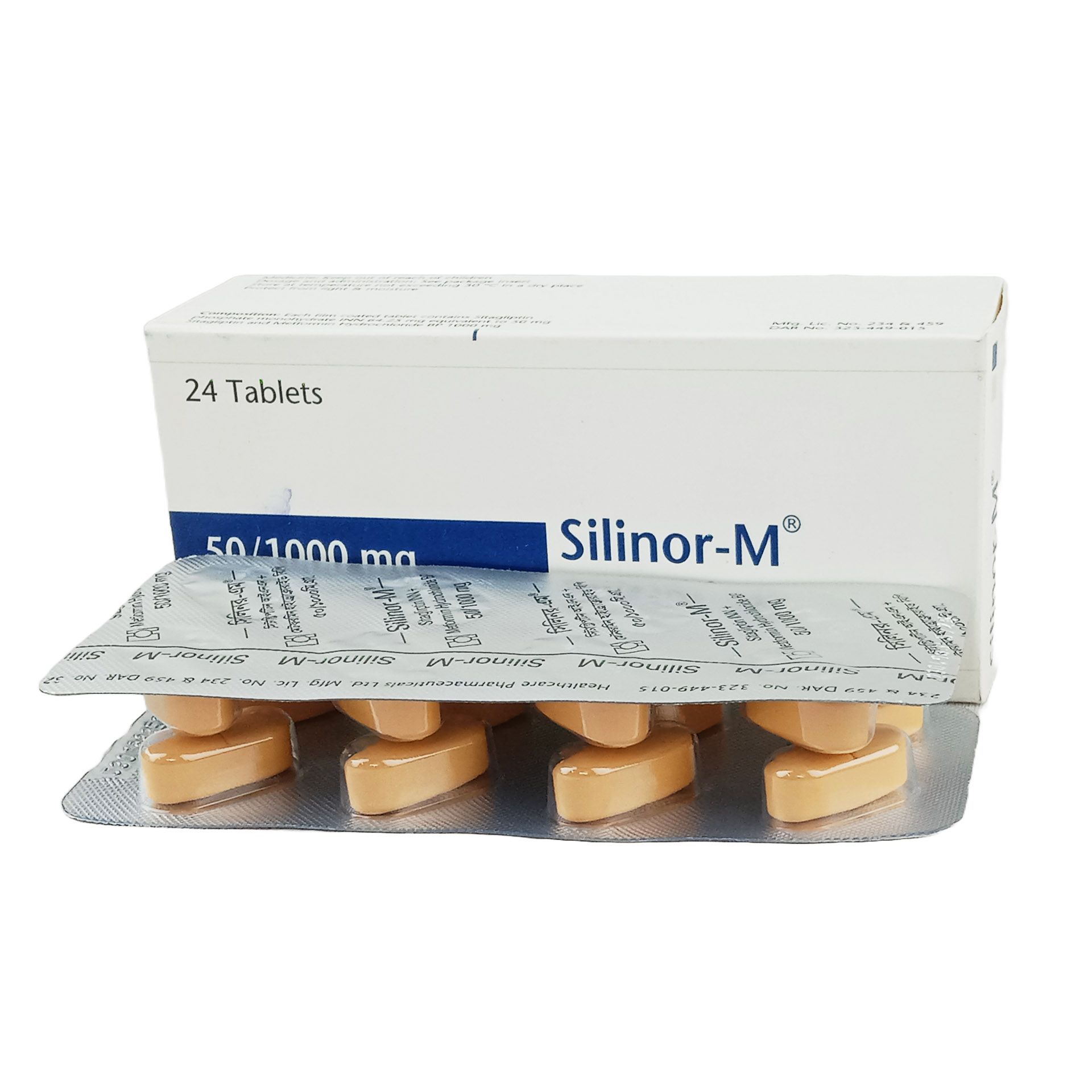 Silinor-M 1000mg+50mg Tablet