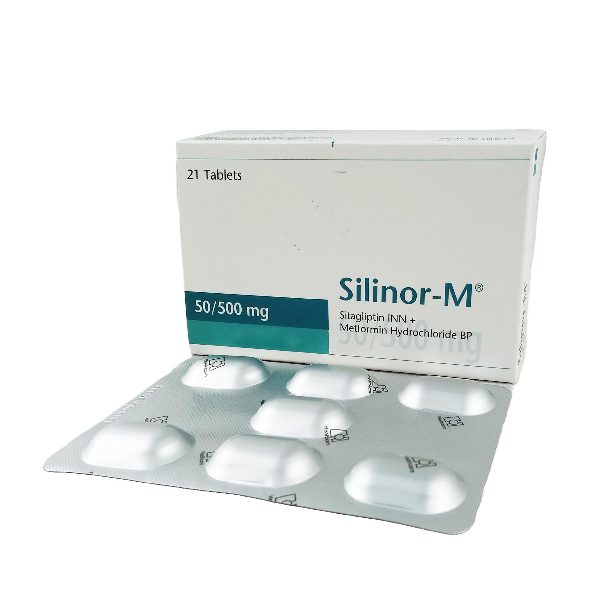Silinor-M 500mg+50mg Tablet