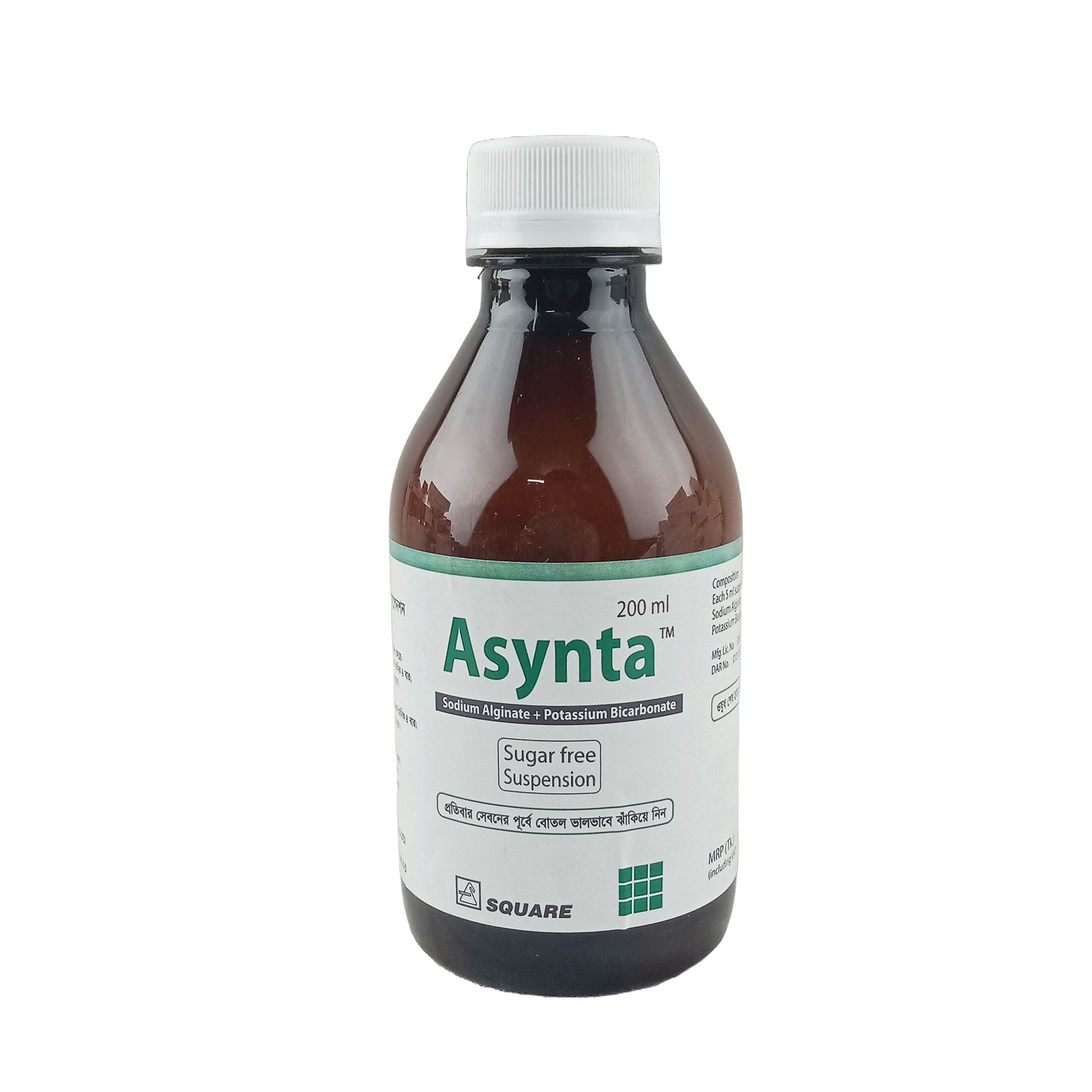 Asynta 100mg+500mg/5ml Suspension