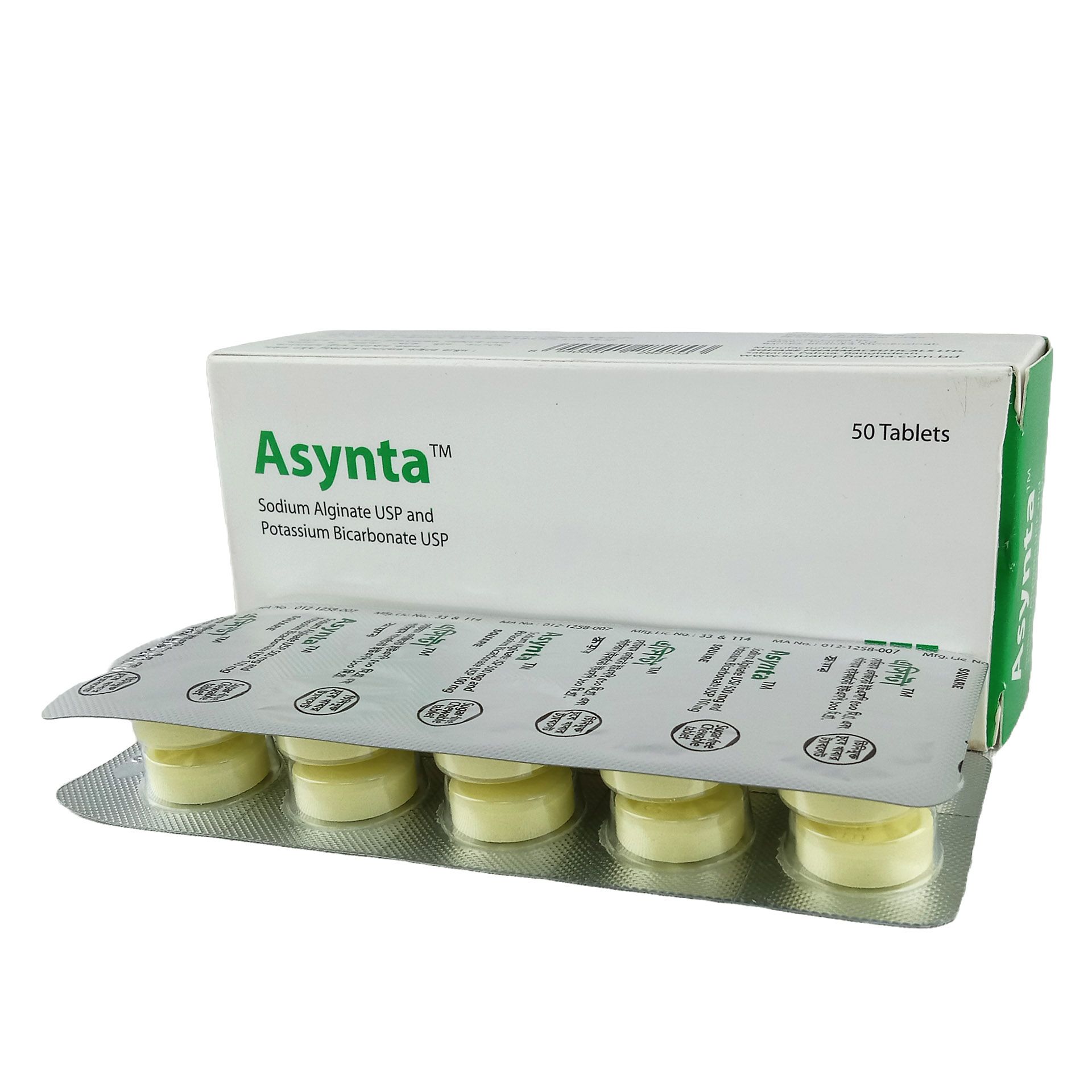 Asynta Tablet 100mg+500mg Tablet