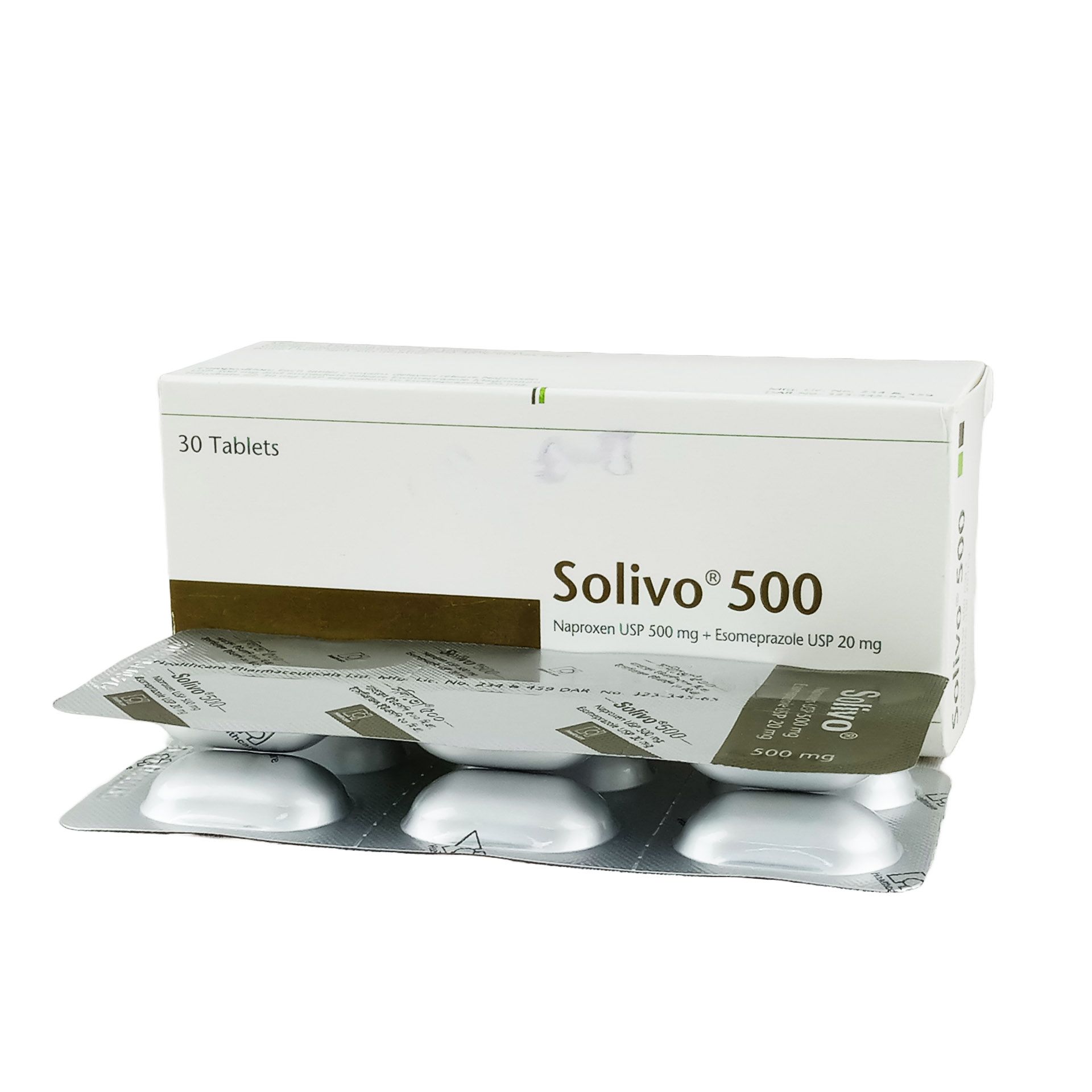 Solivo 500 20mg+500mg Tablet