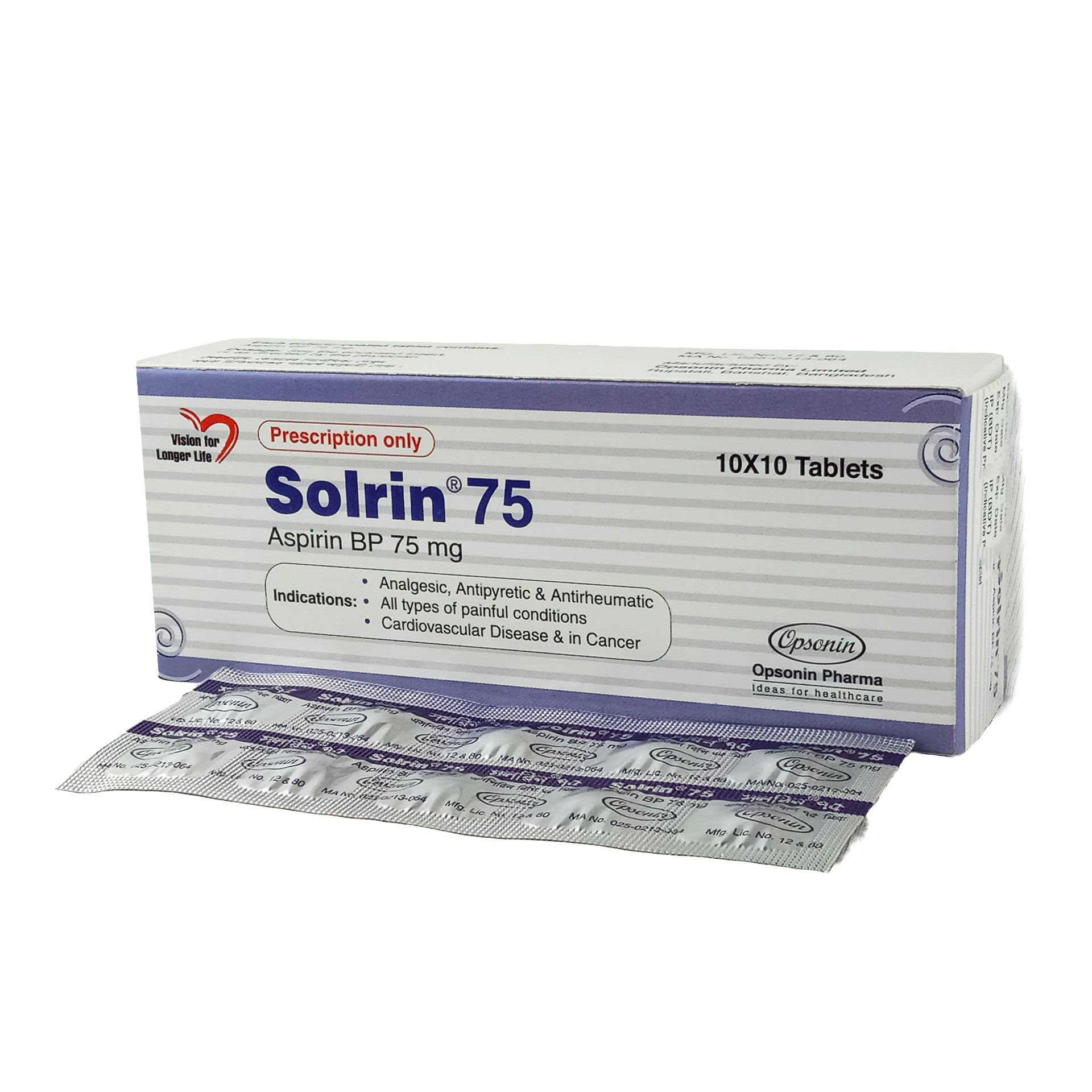 Solrin 75mg Tablet