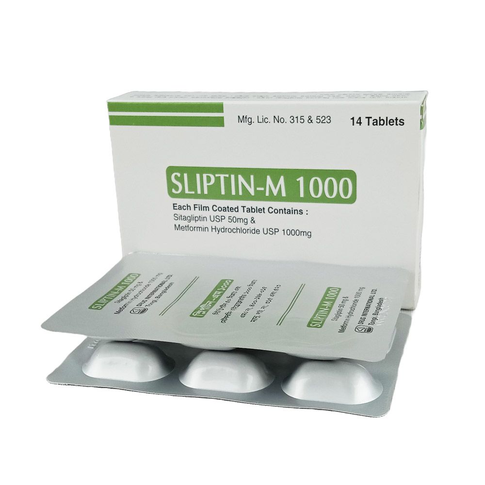 Sliptin-M 1000mg+50mg Tablet
