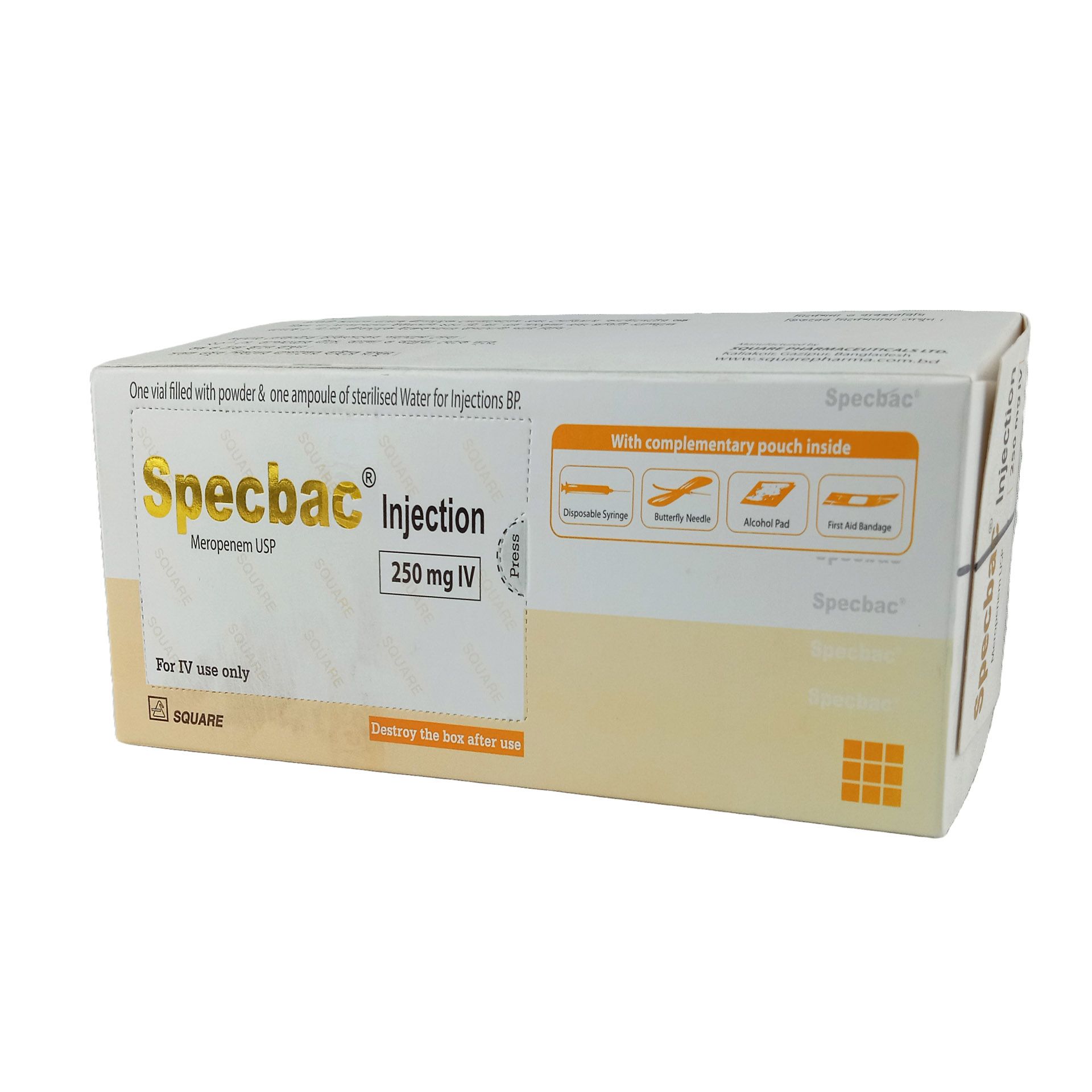 Specbac 250mg/vial Injection