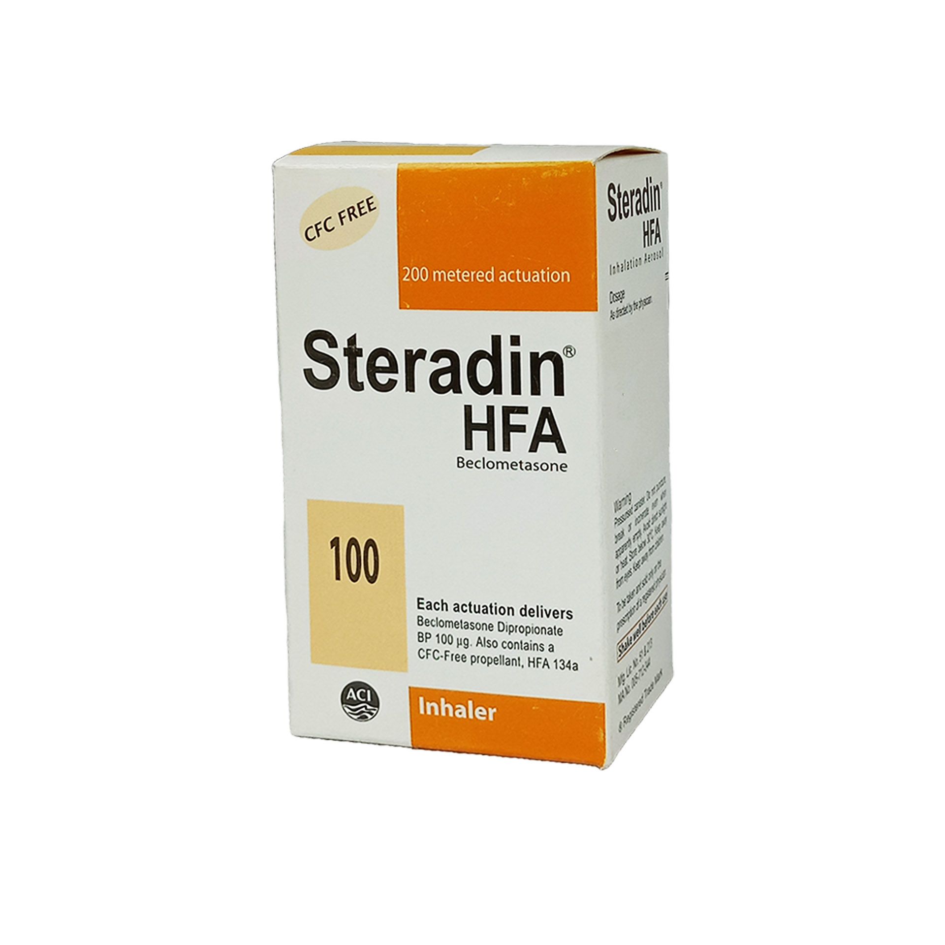 Steradin HFA 100mcg/puff Inhaler
