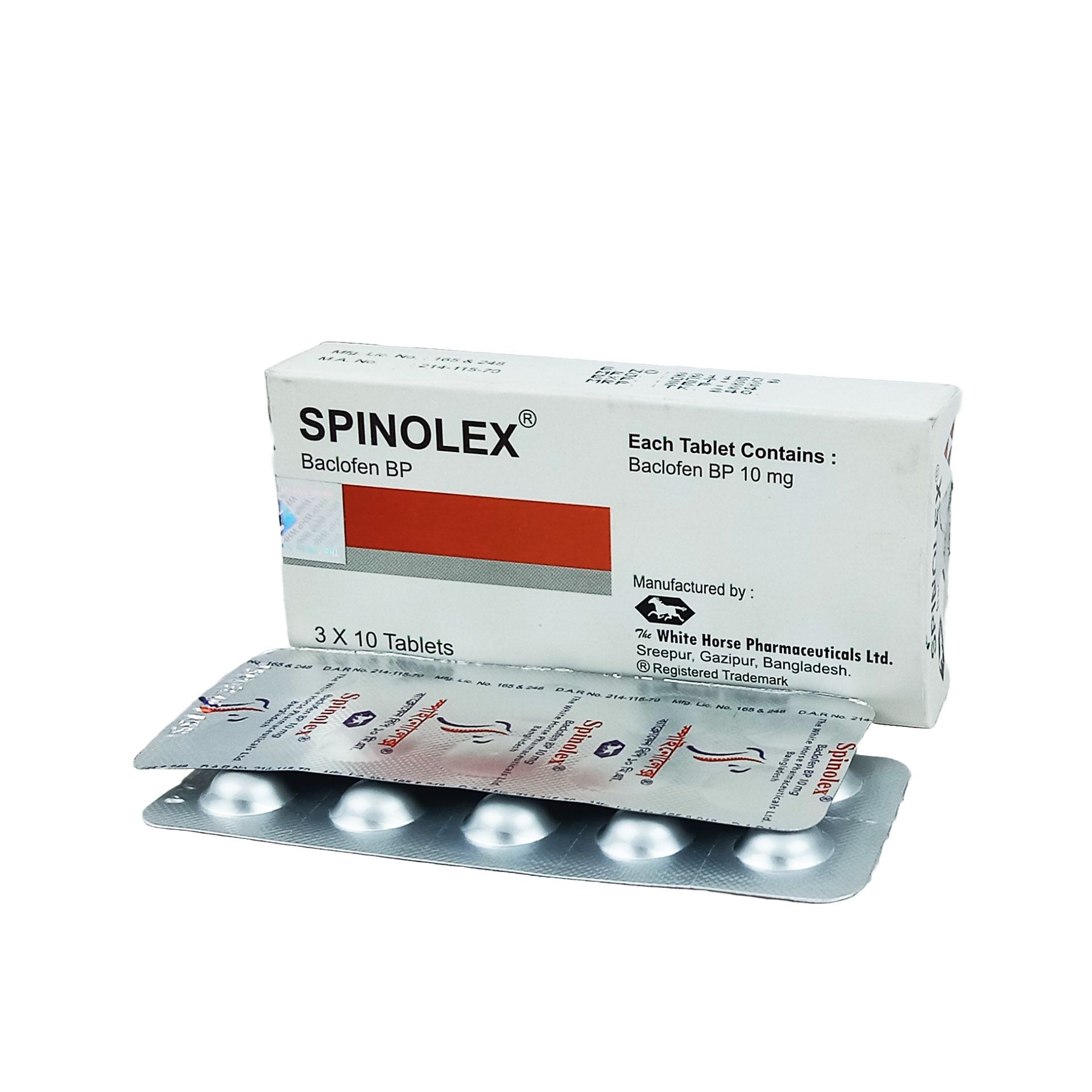 Spinolex 10mg Tablet