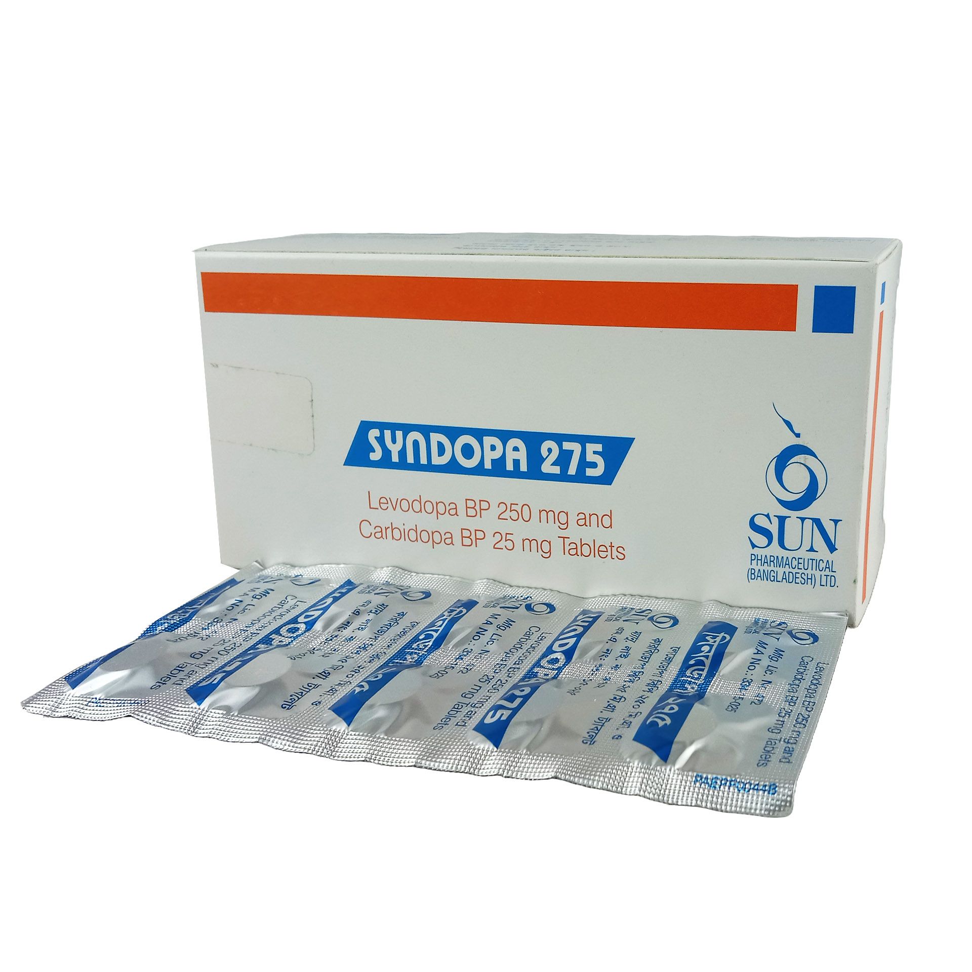 Syndopa 275 25mg+250mg Tablet