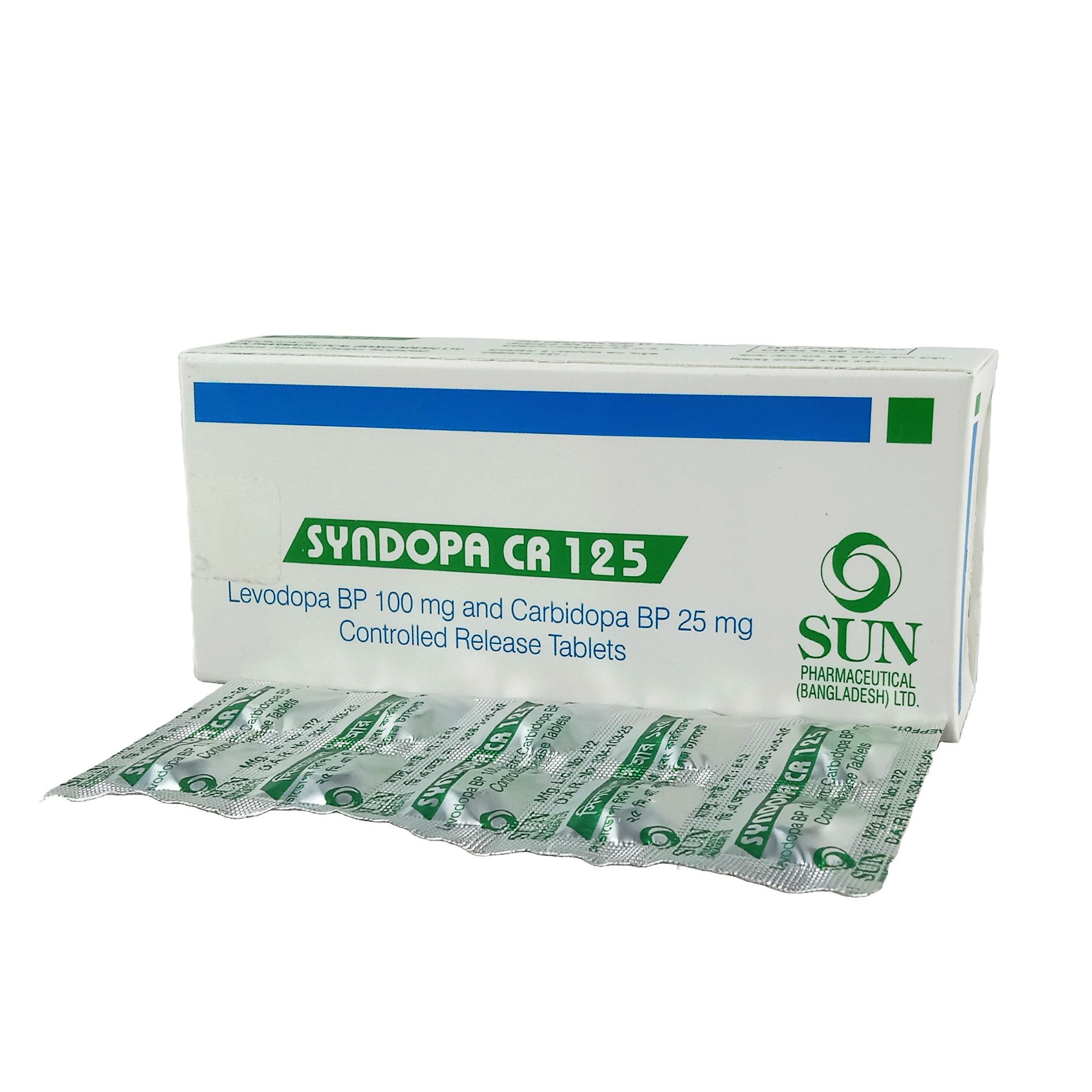 Syndopa CR 125mg+100mg Tablet