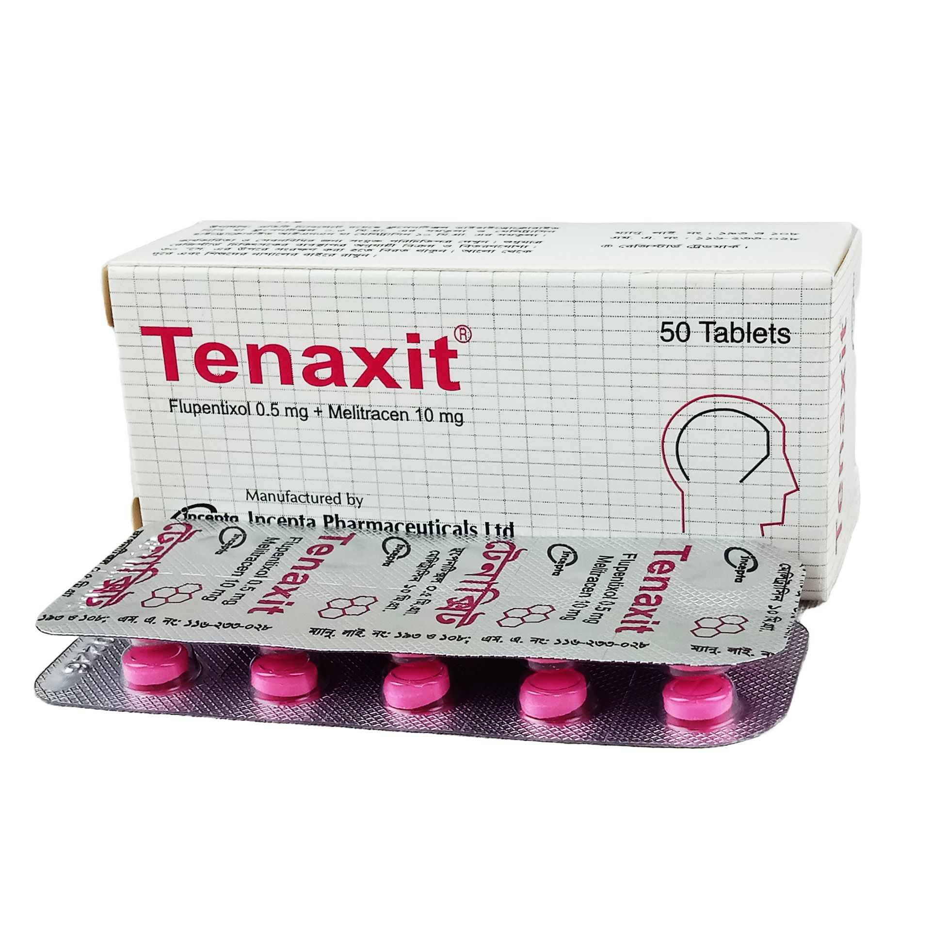 Tenaxit 500mcg+10mg Tablet