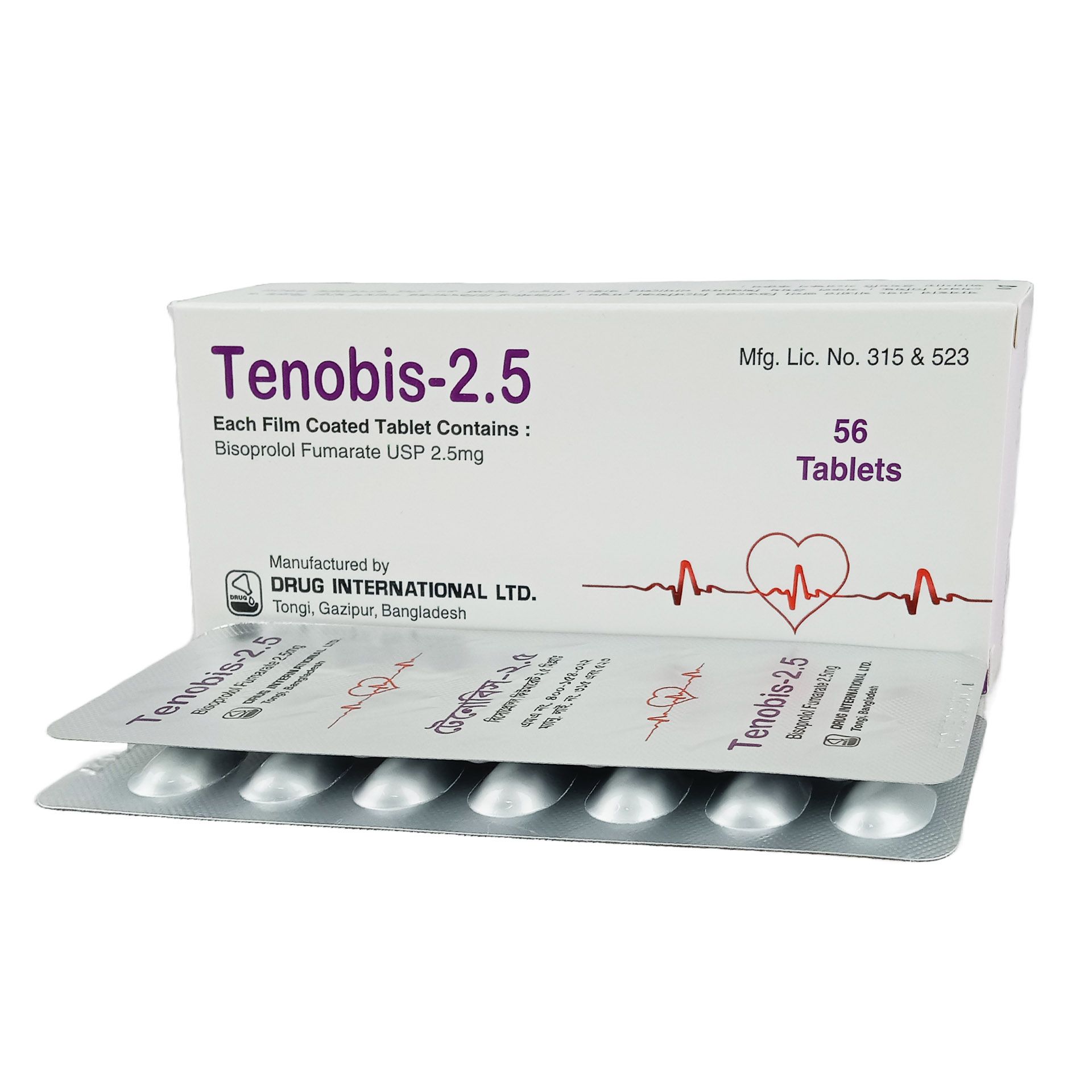 Tenobis 2.5 2.5mg Tablet