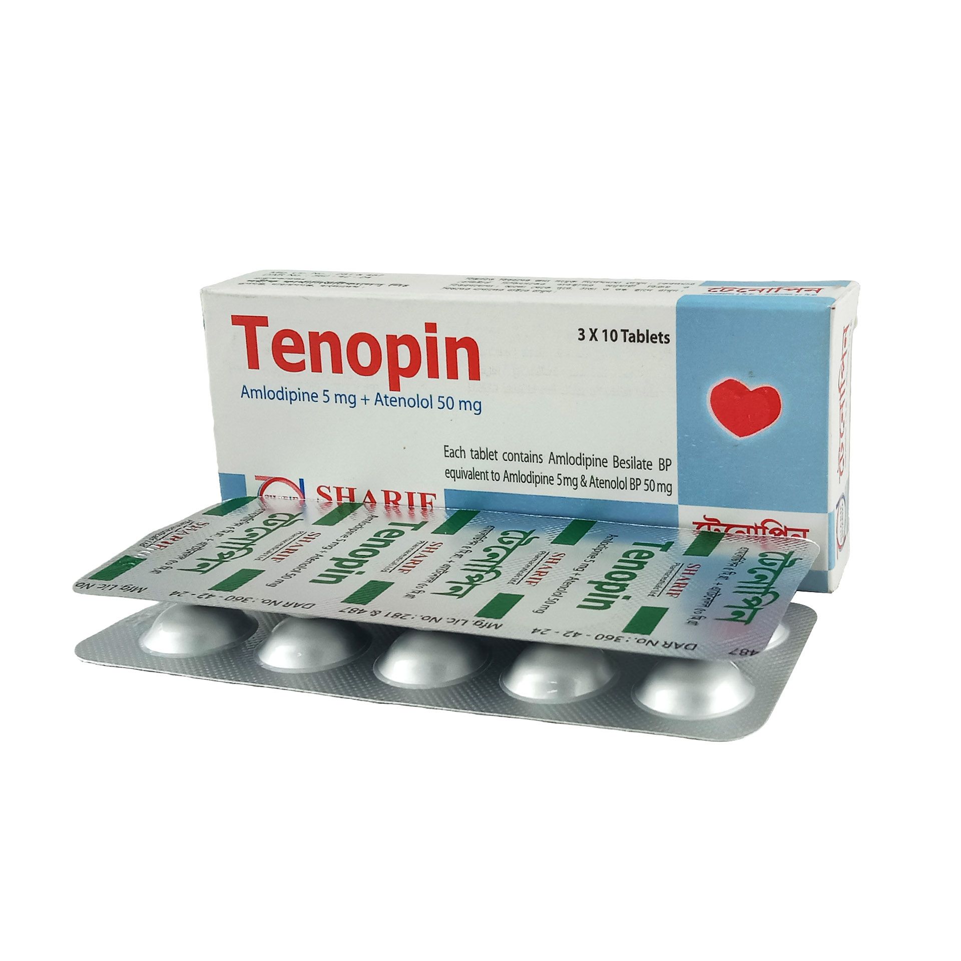 Tenopin 5mg+50mg Tablet