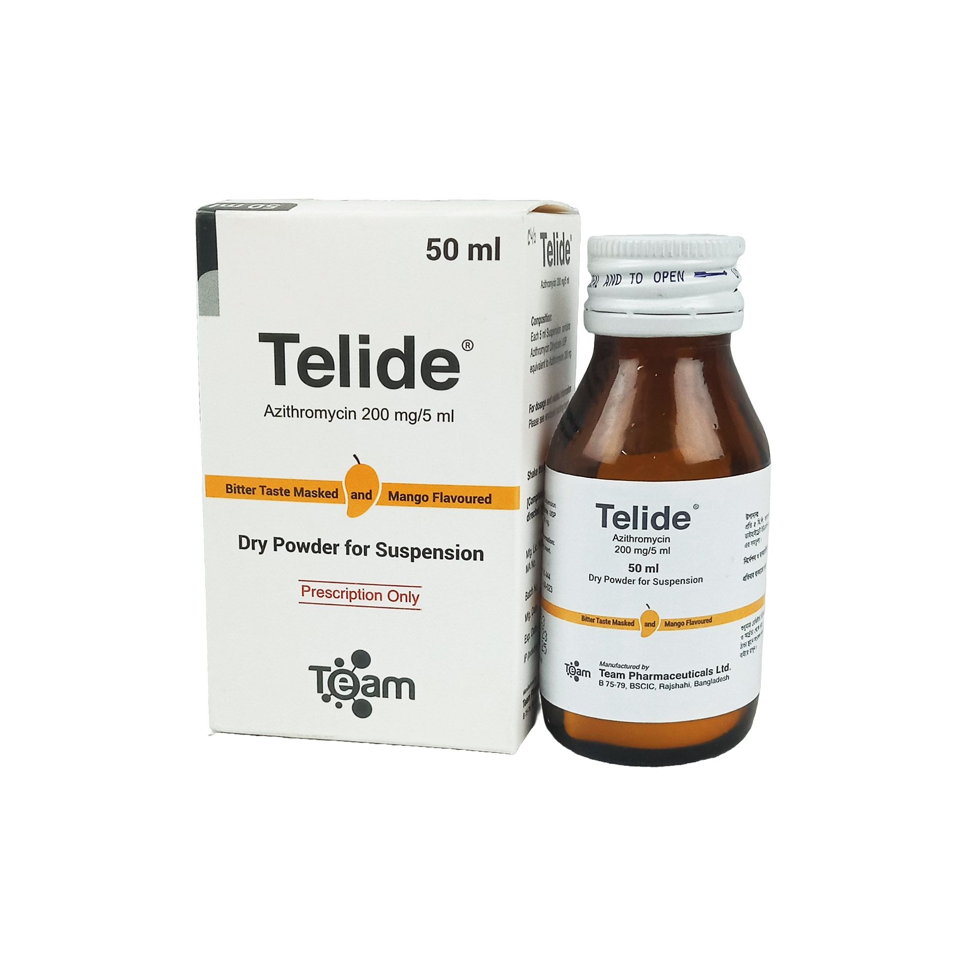 Telide 200mg/5ml Powder for Suspension