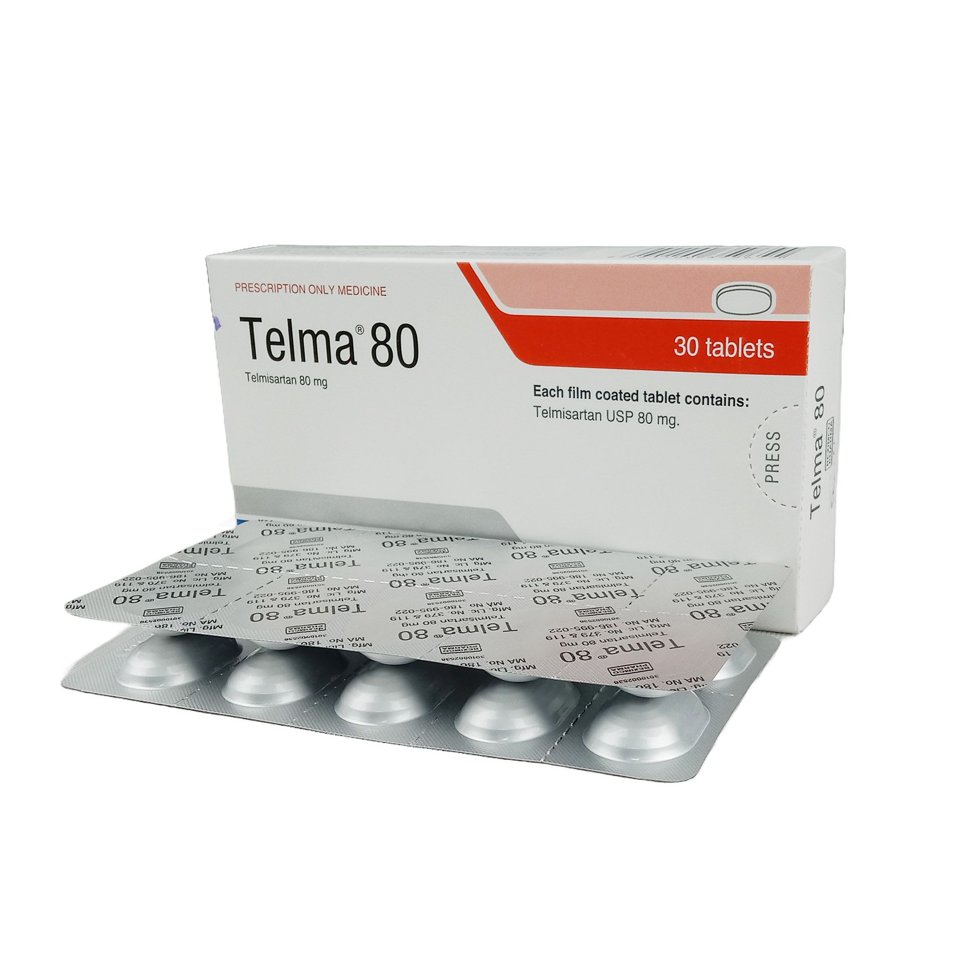 Telma 80mg Tablet