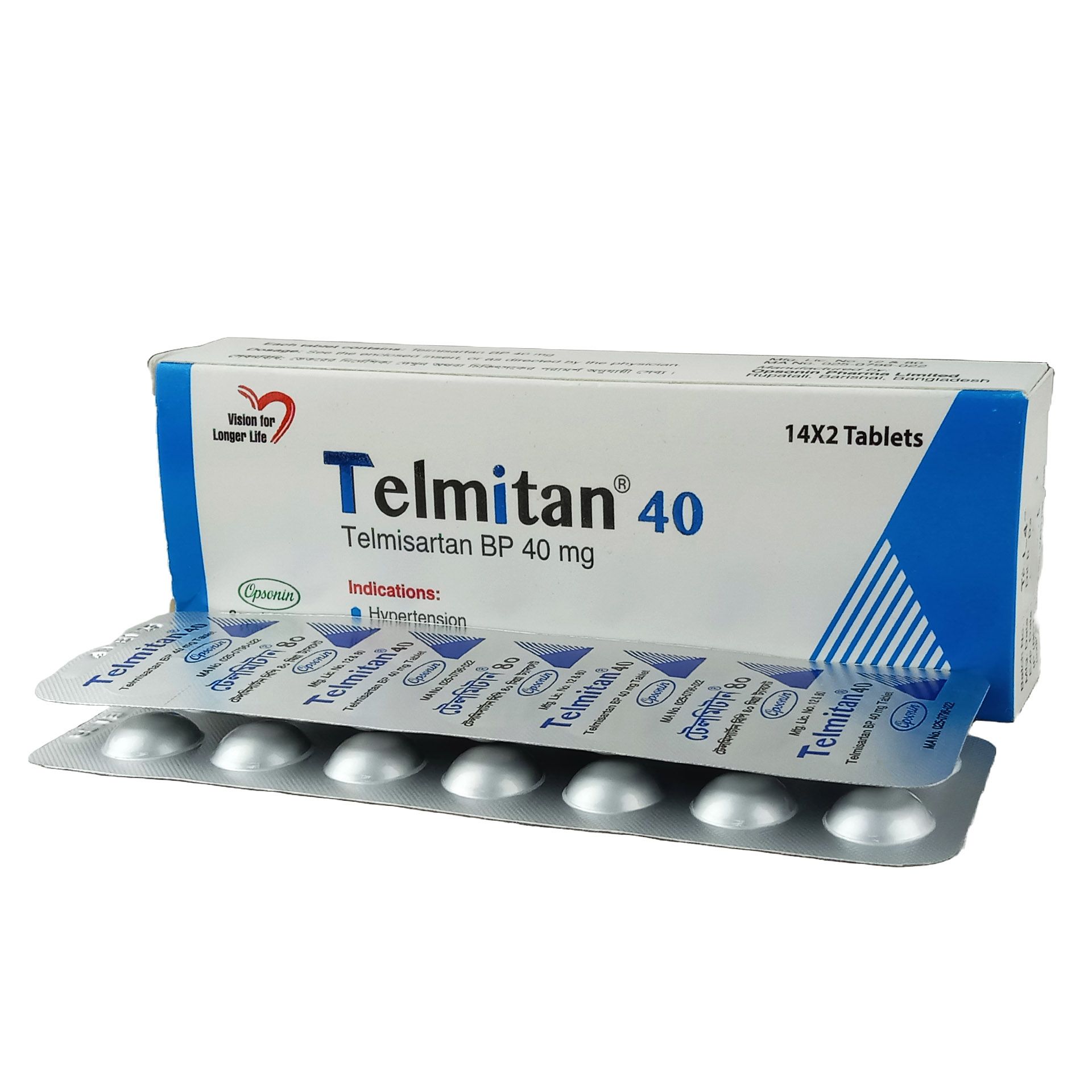 Telmitan 40mg Tablet