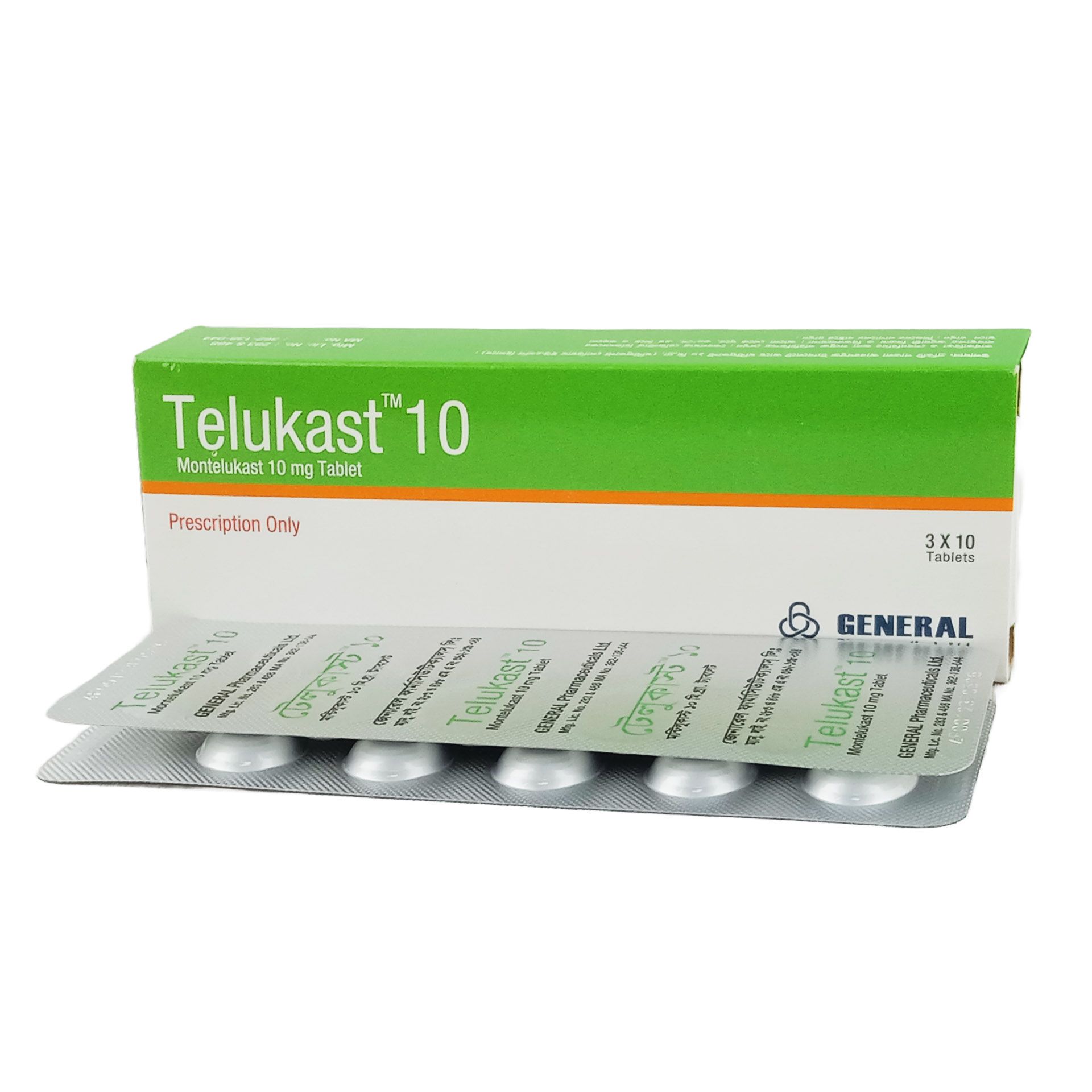 Telukast 10mg Tablet