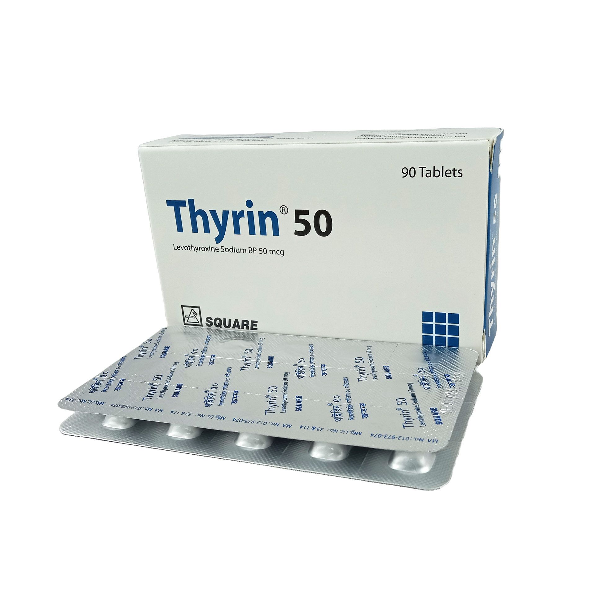 Thyrin 50 50mcg Tablet