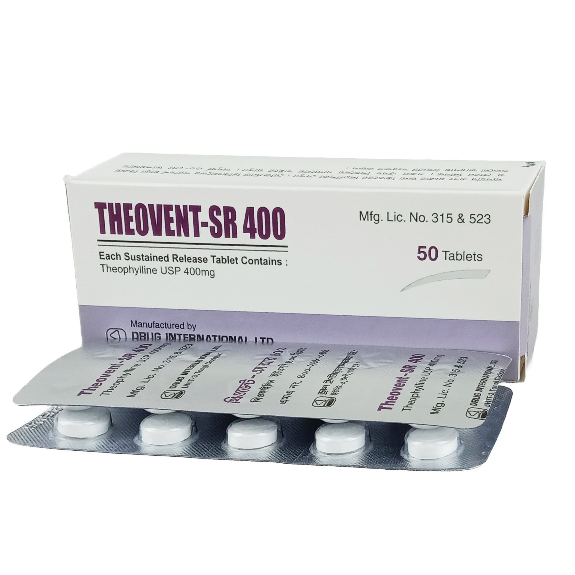 Theovent SR 400mg Tablet