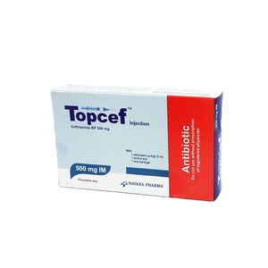 Topcef IM 500mg/vial Injection