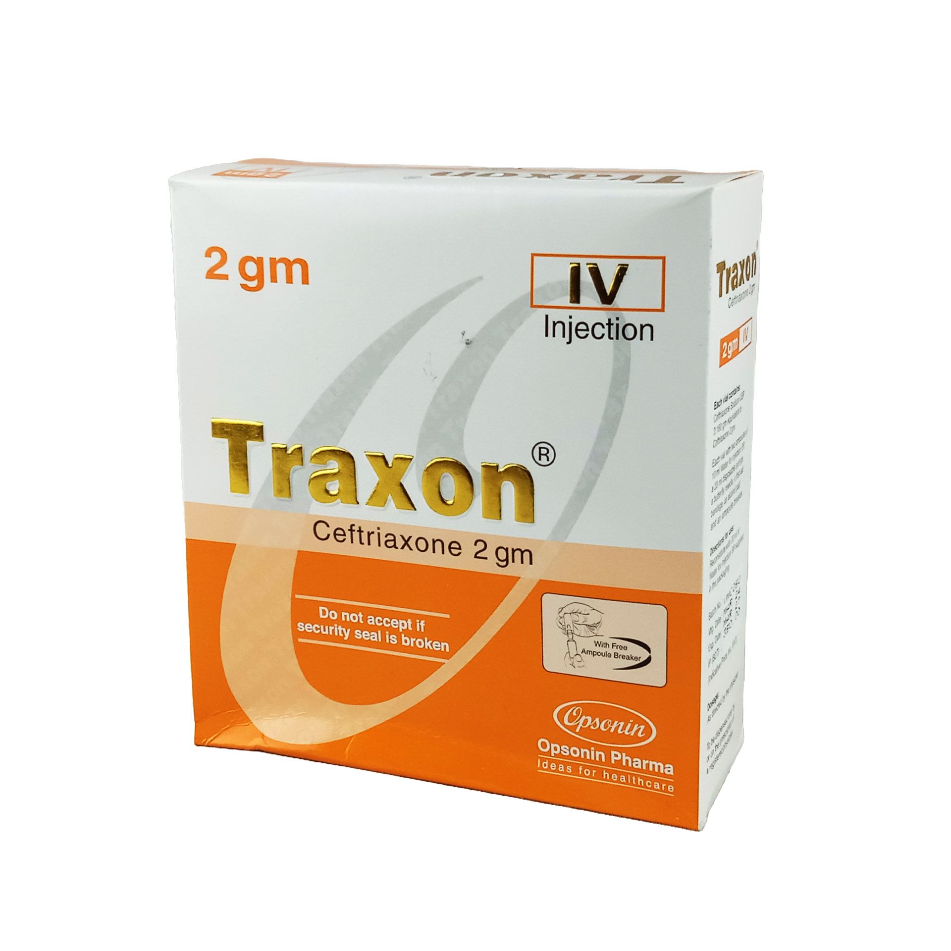 Traxon 2gm IV 2gm/vial Injection