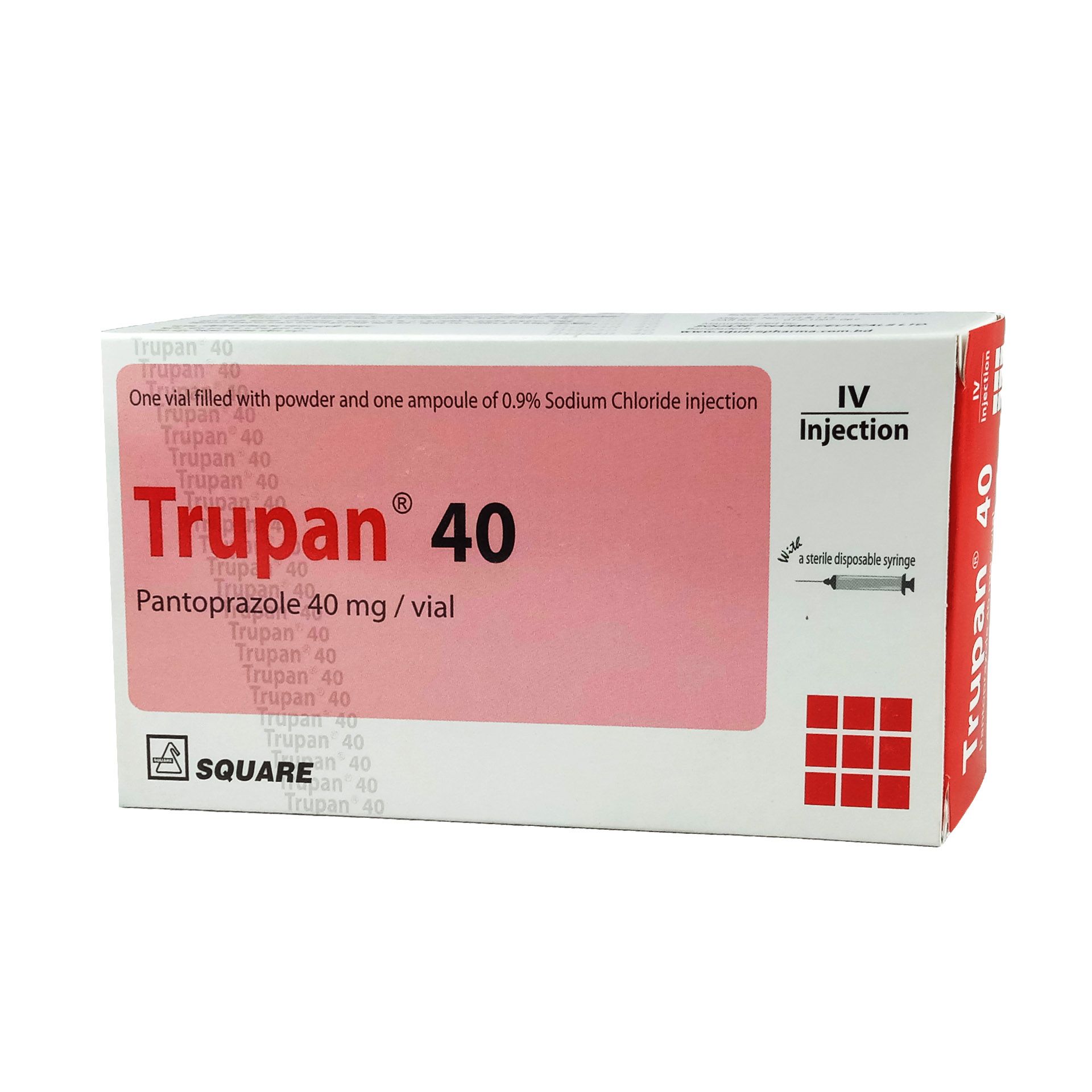 Trupan 40mg/vial Injection