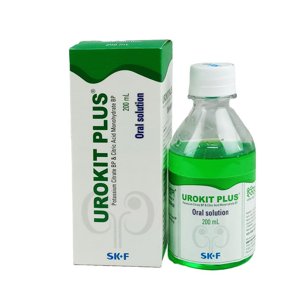 Urokit Plus (1500mg+250mg)/5ml Oral Solution