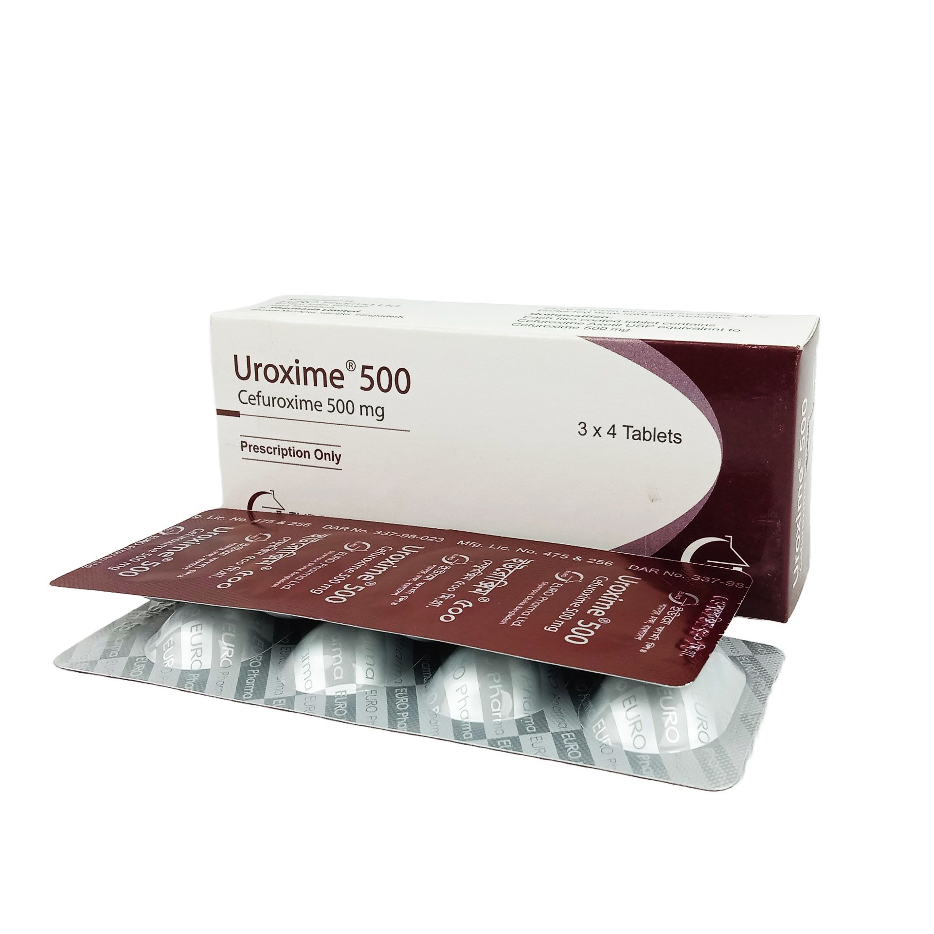 Uroxime 500mg Tablet