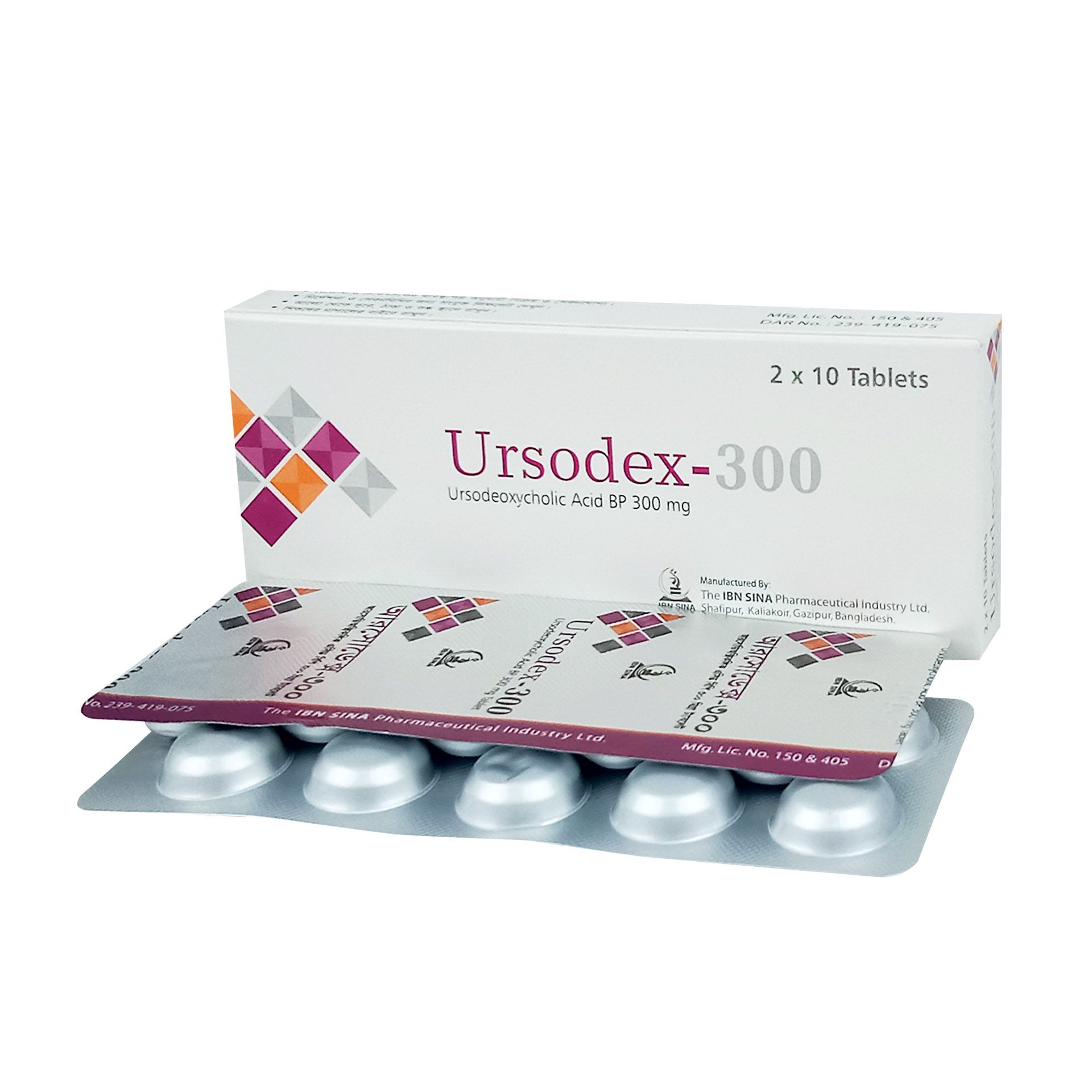 Ursodex 300mg Tablet