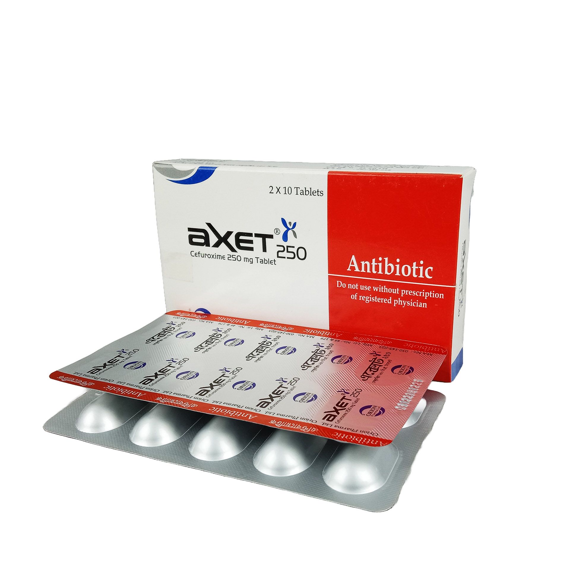 Axet 250mg Tablet