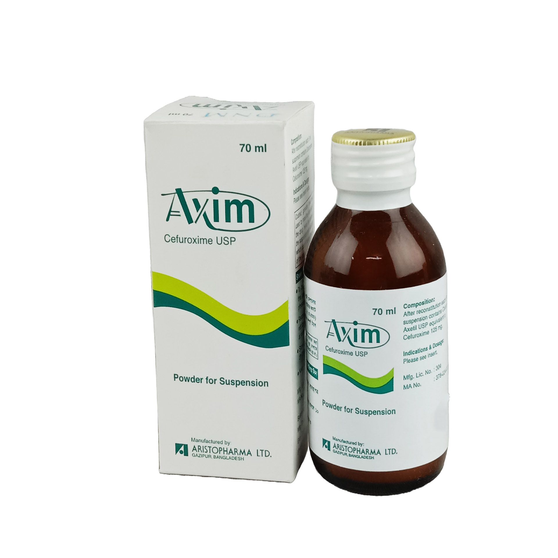 Axim 125mg/5ml Powder for Suspension