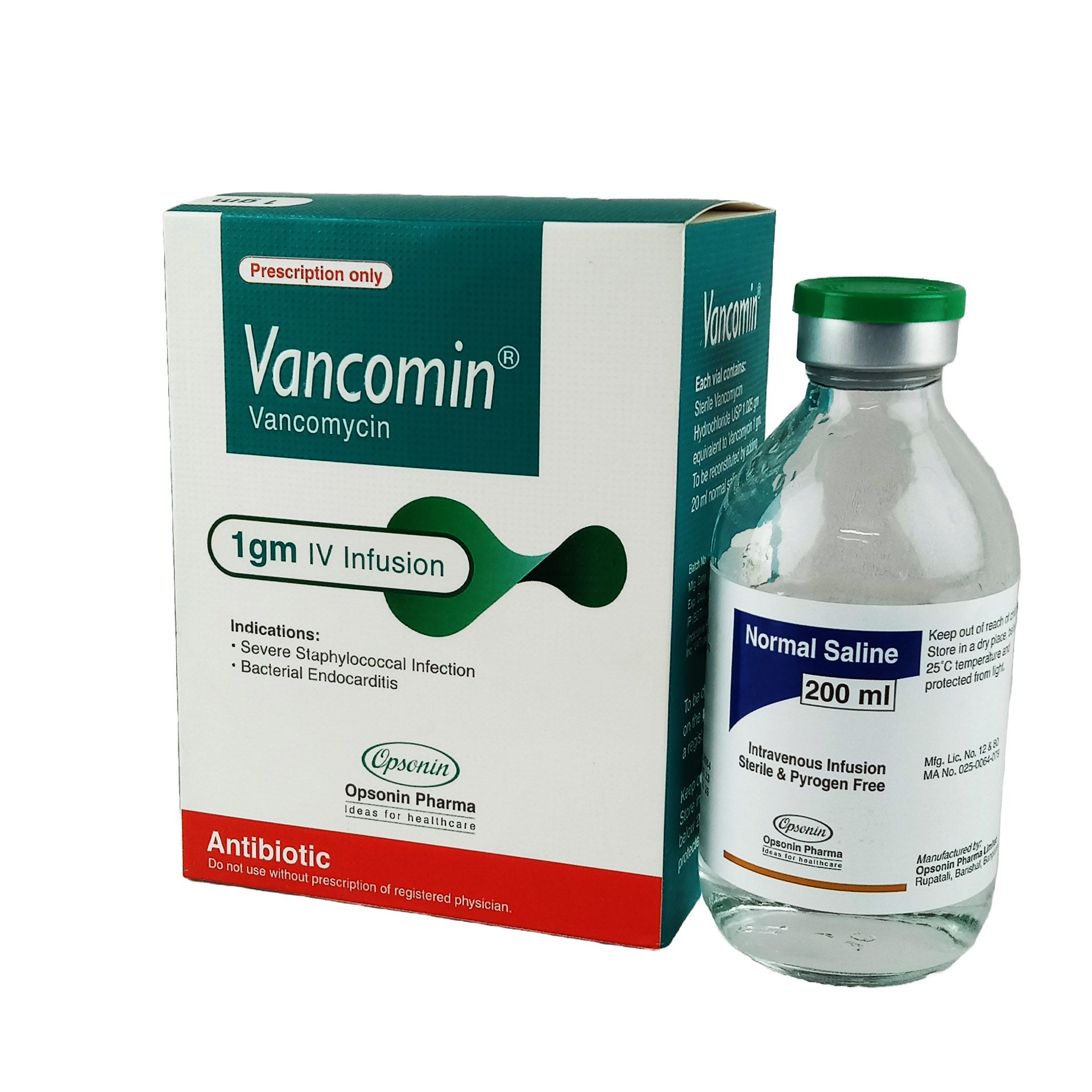 Vancomin 1gm Injection