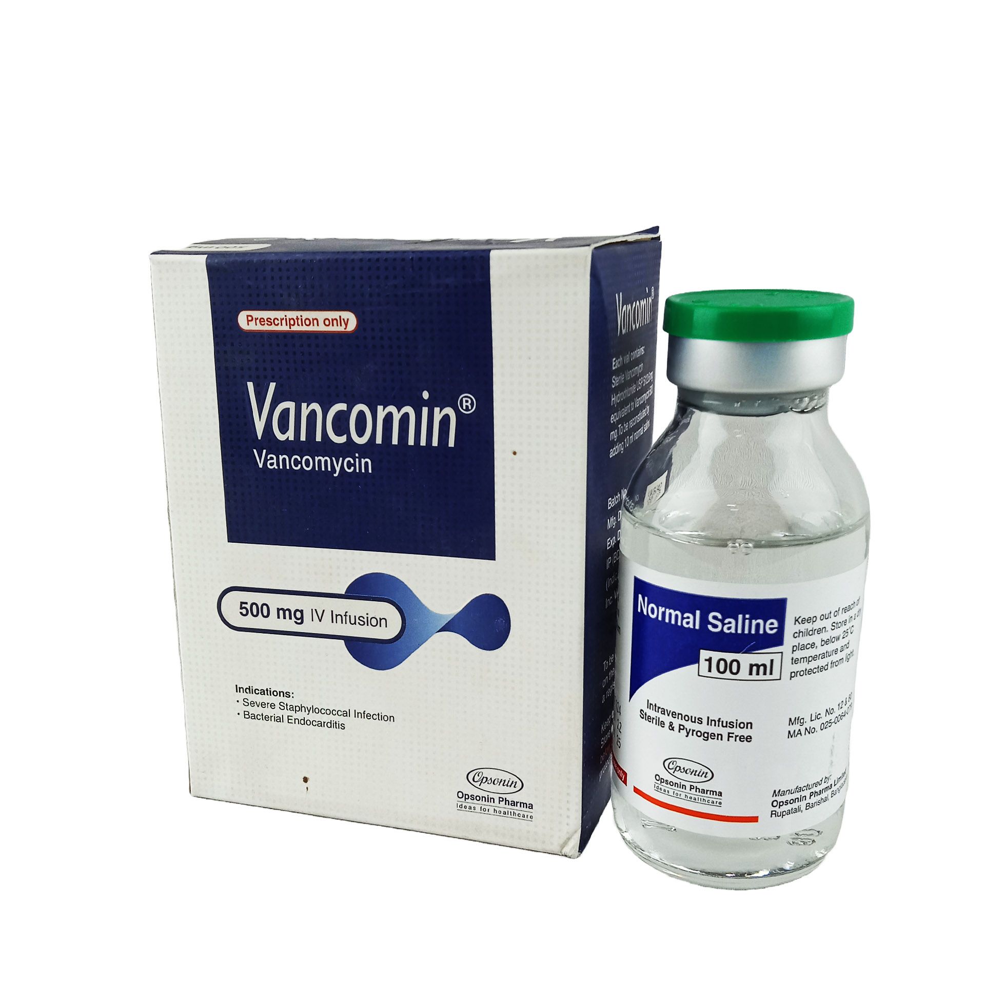 Vancomin 500mg Injection