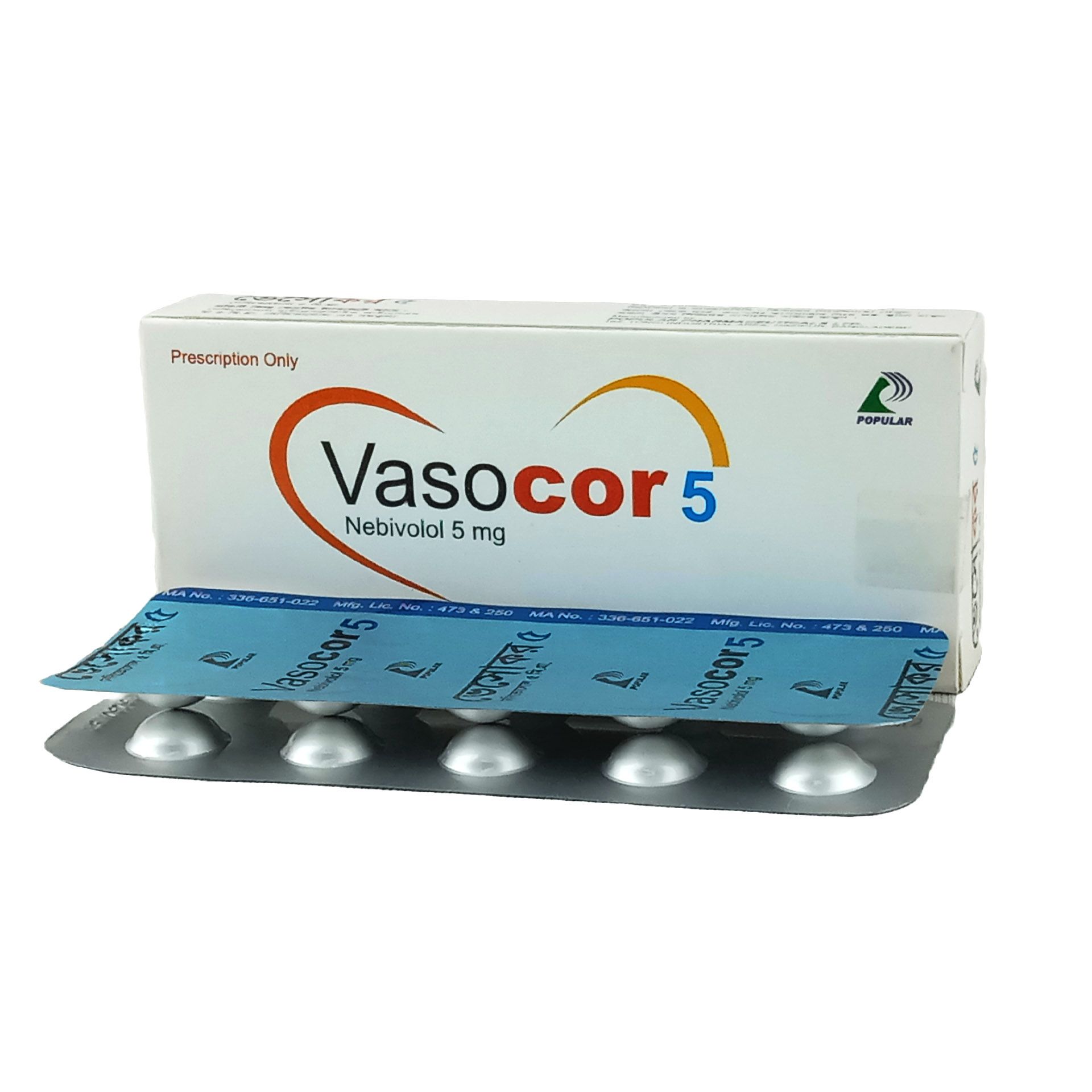 Vasocor 5mg Tablet
