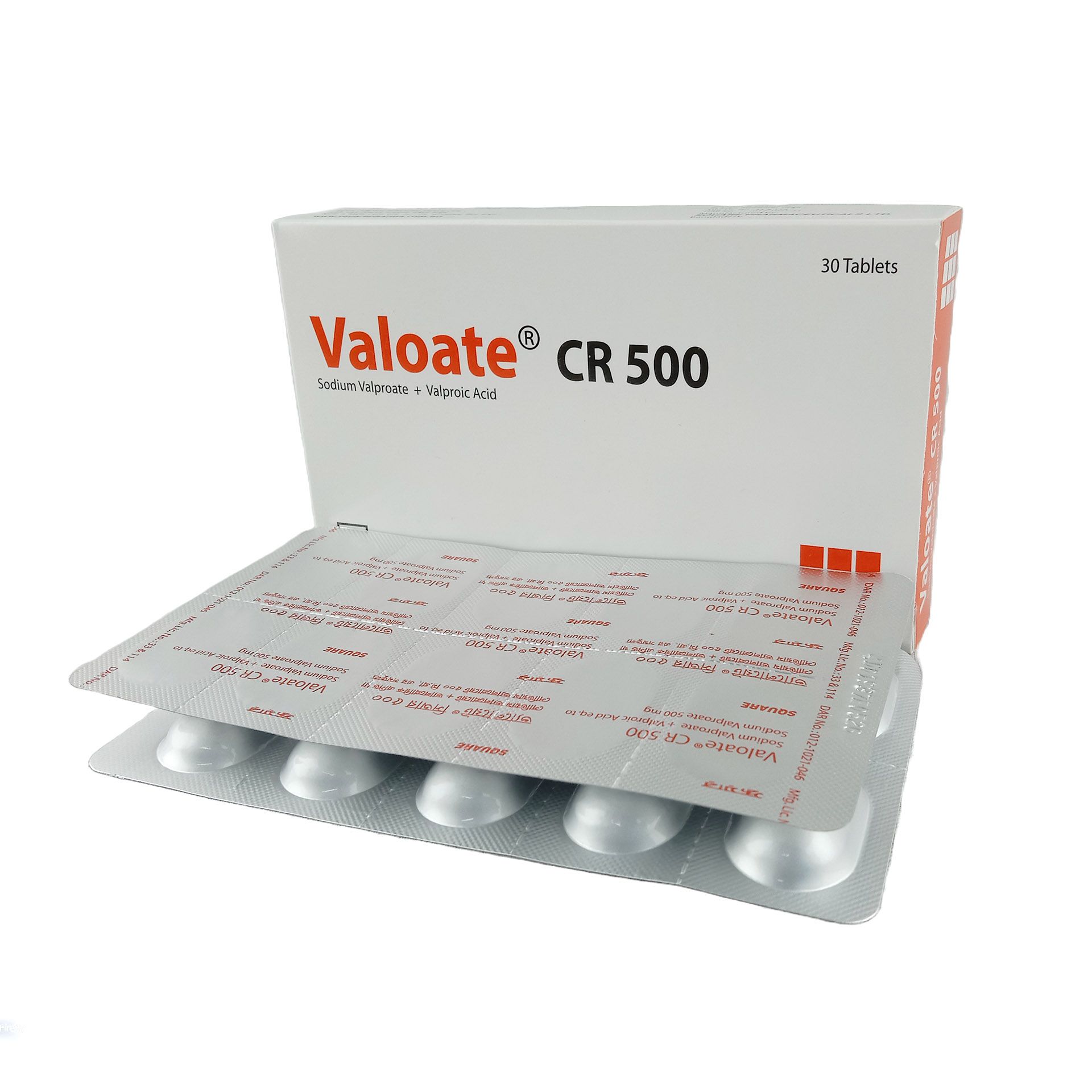 Valoate CR 500mg Tablet
