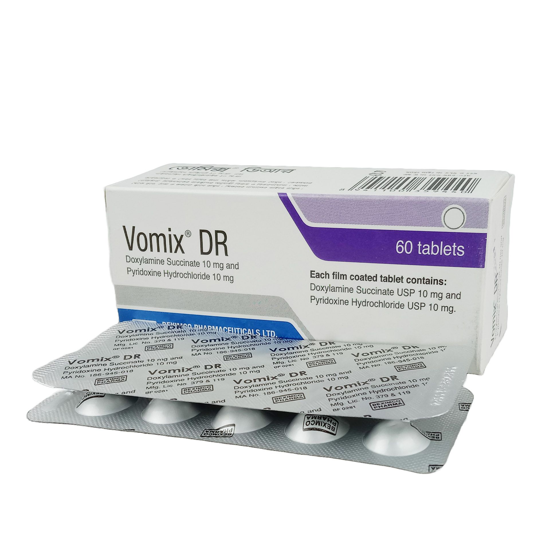 Vomix DR 10mg+10mg Tablet