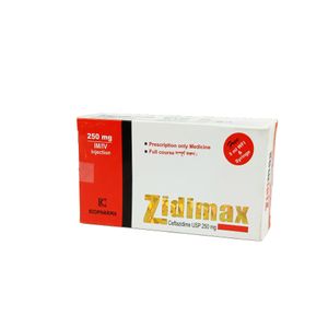 Zidimax IV/IM 250mg/vial Injection