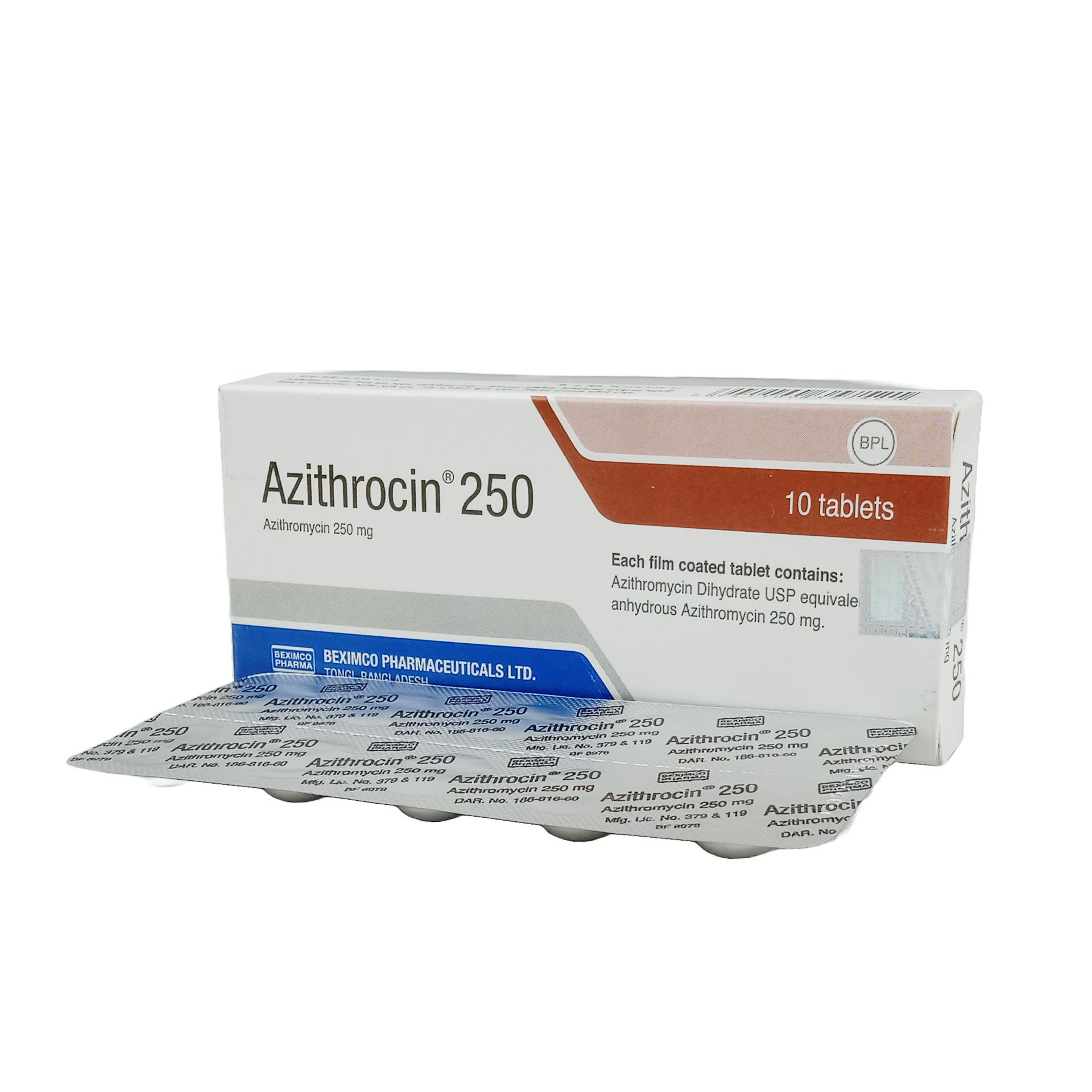 Azithrocin 250mg Tablet