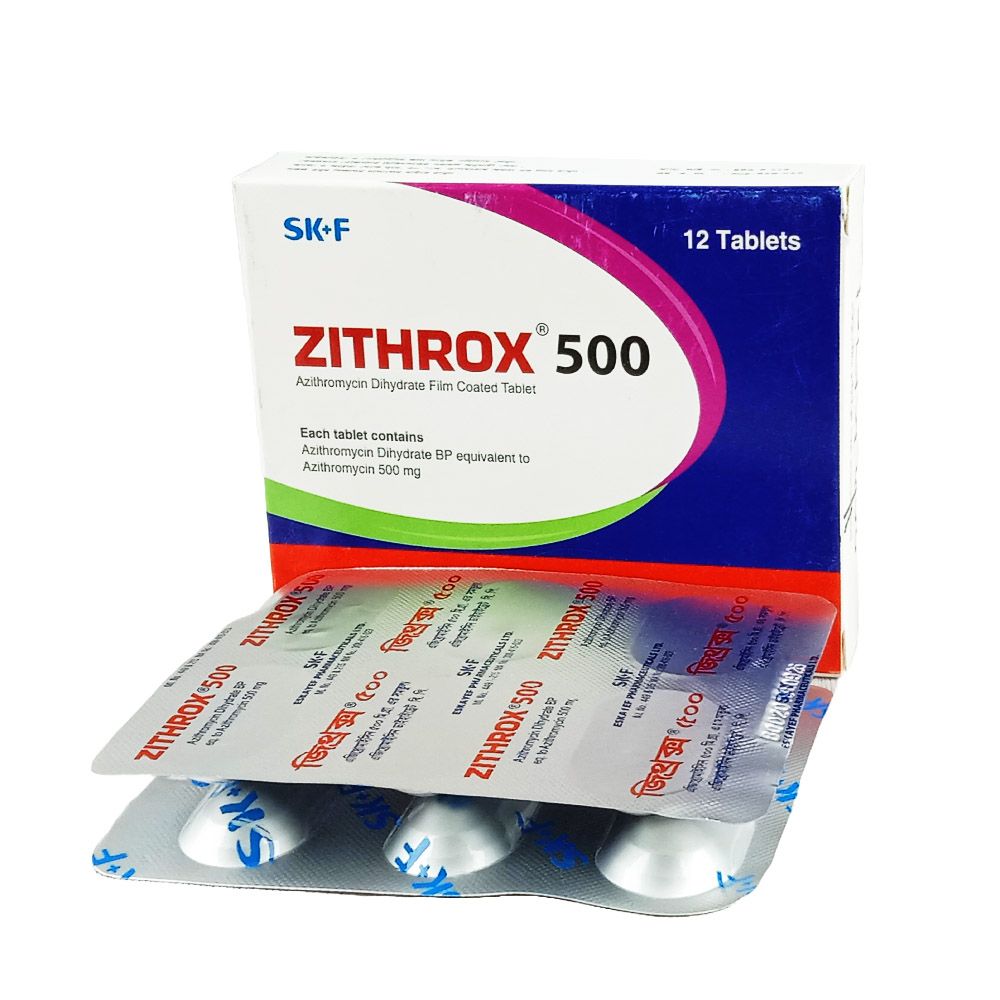Zithrox 500mg Tablet