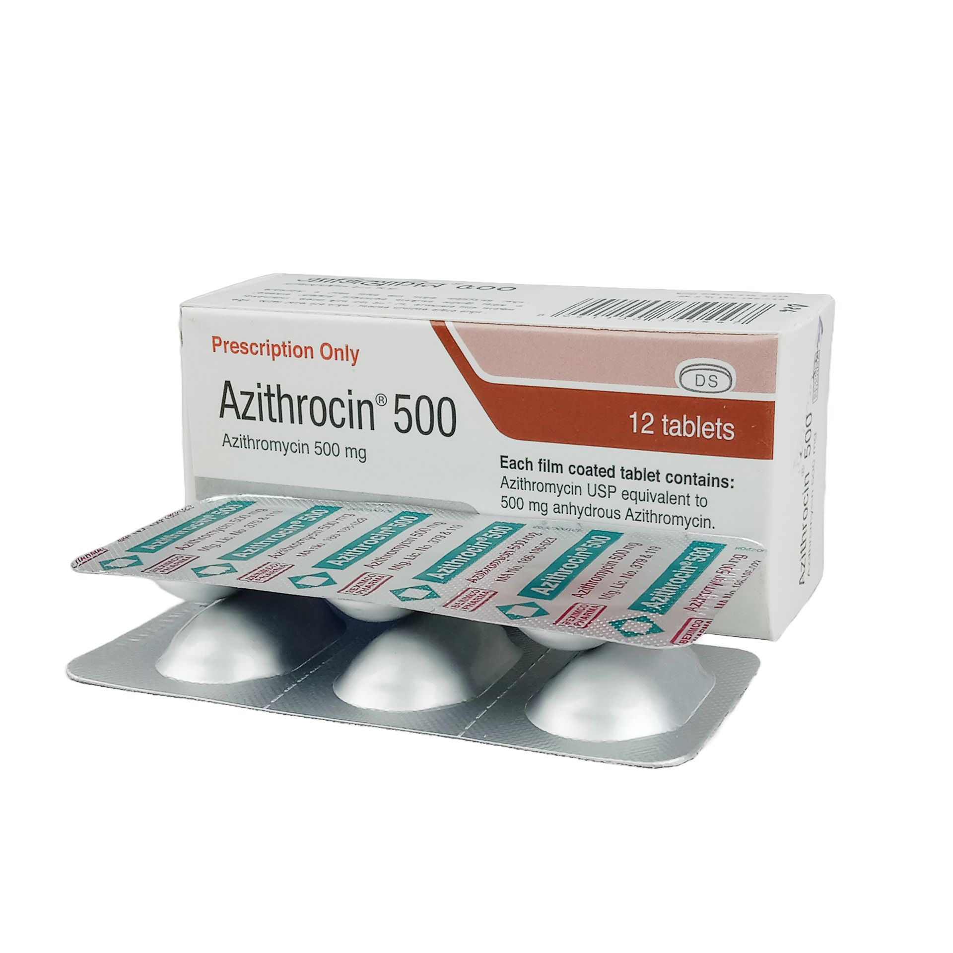 Azithrocin 500mg Tablet