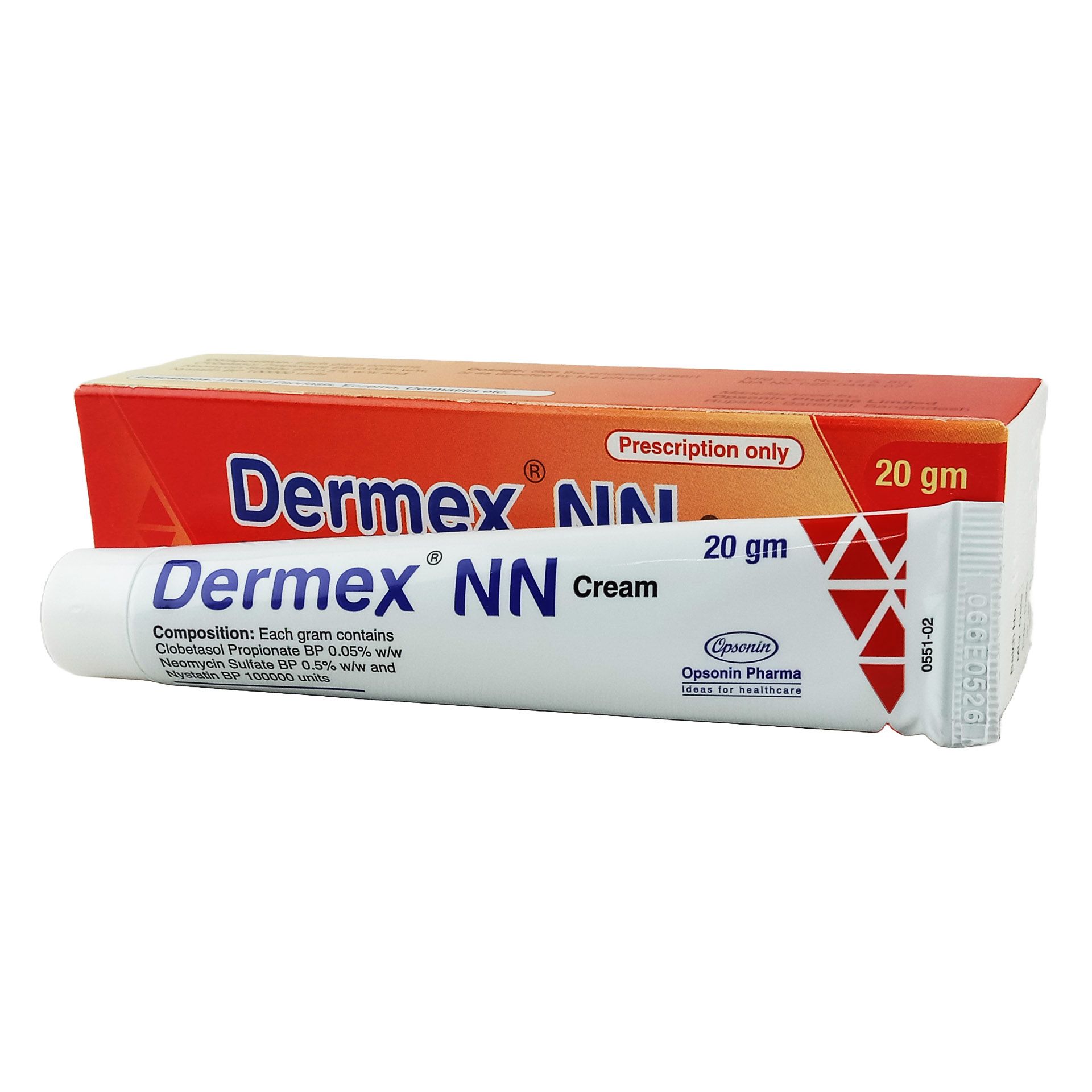 Dermex NN 20gm 0.05%+0.50%+100000IU Cream