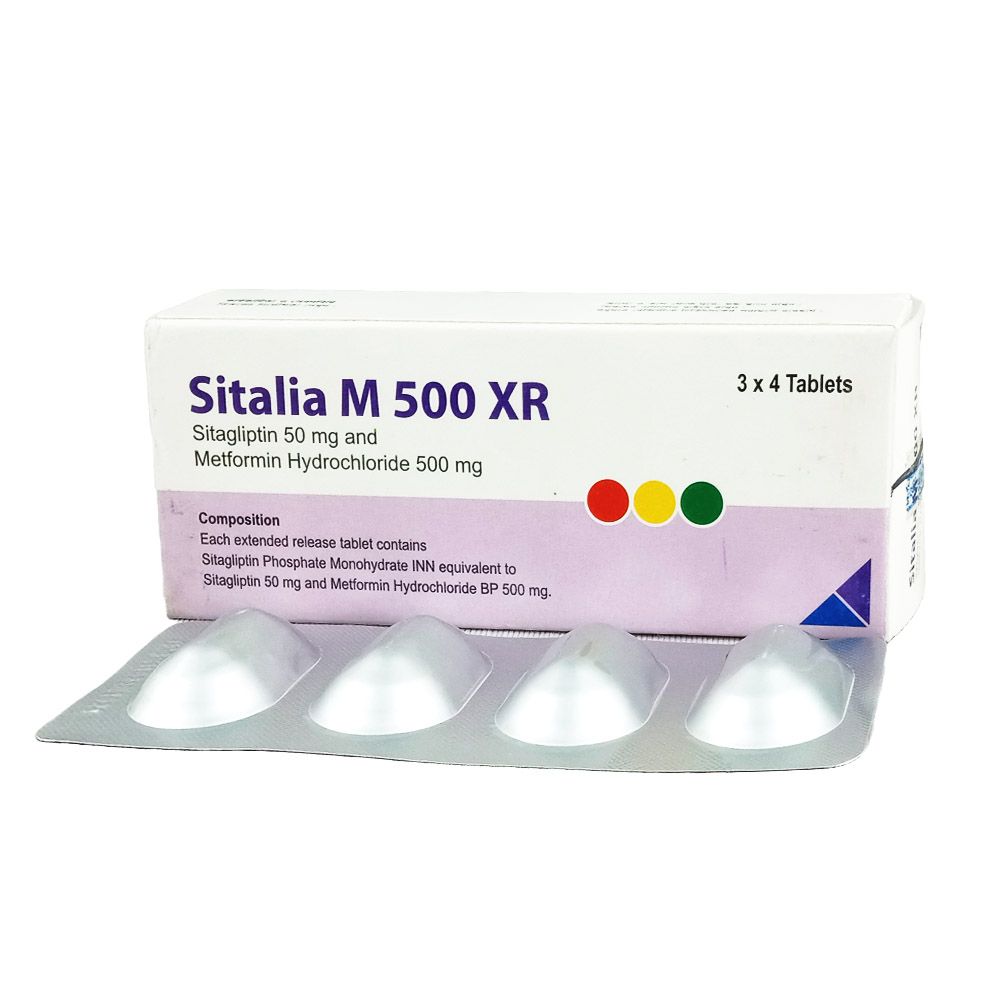 Sitalia M 500 XR 500mg+50mg Tablet
