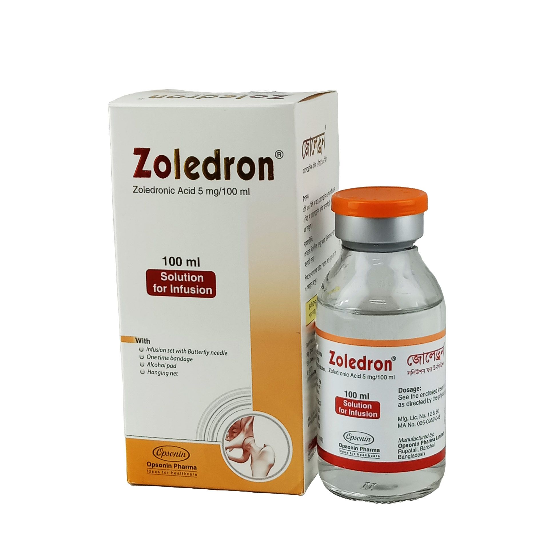 Zoledron 5mg/100ml IV Infusion
