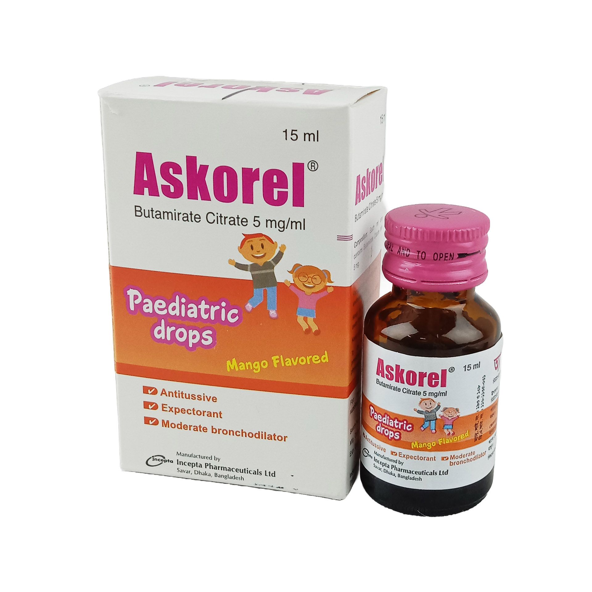 Askorel Paediatric Drops 5mg/ml Pediatric Drops