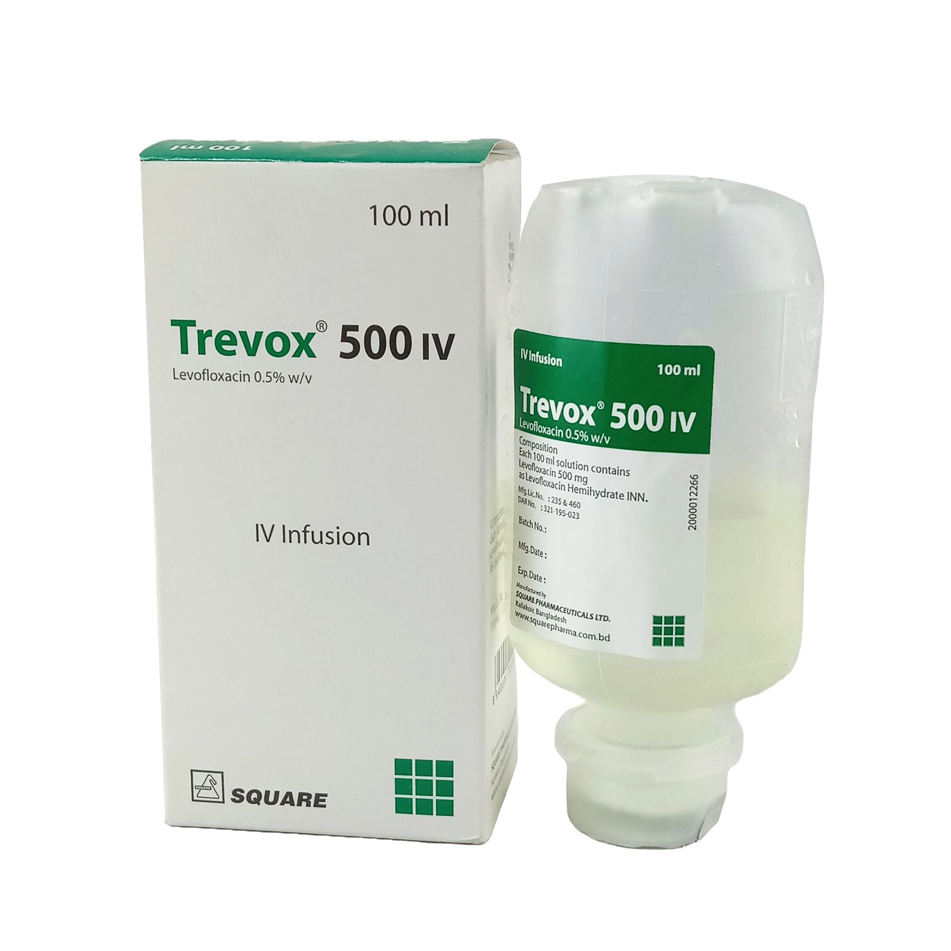 Trevox IV 5mg/ml Infusion