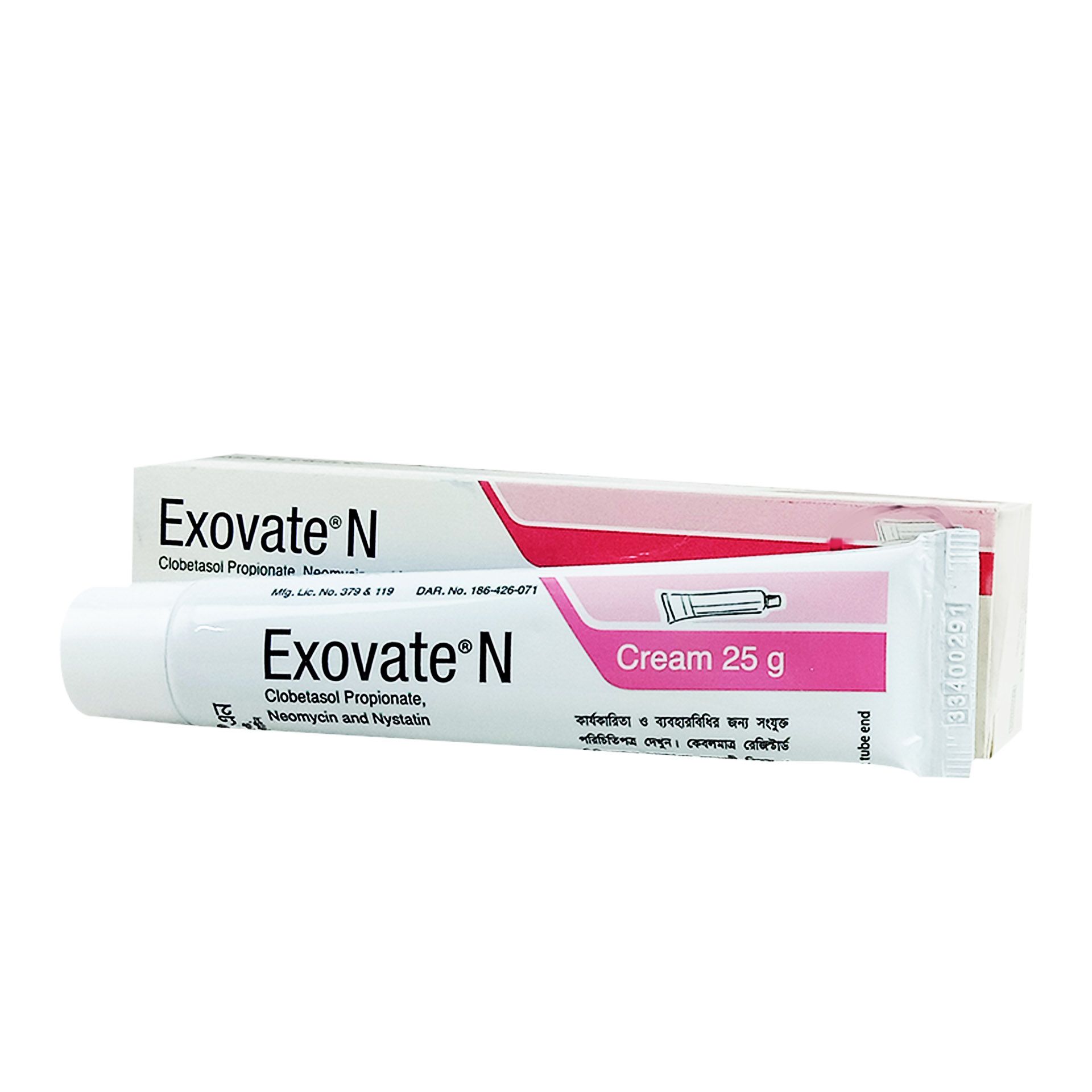 Exovate N Cream 0.05%+0.50%+100000IU Cream