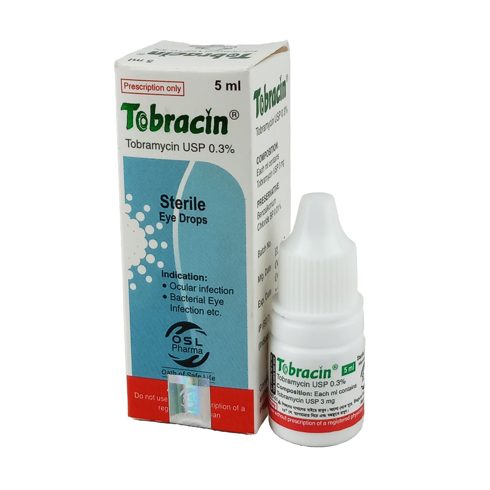 Tobracin 0.3% 0.30% Eye Drop